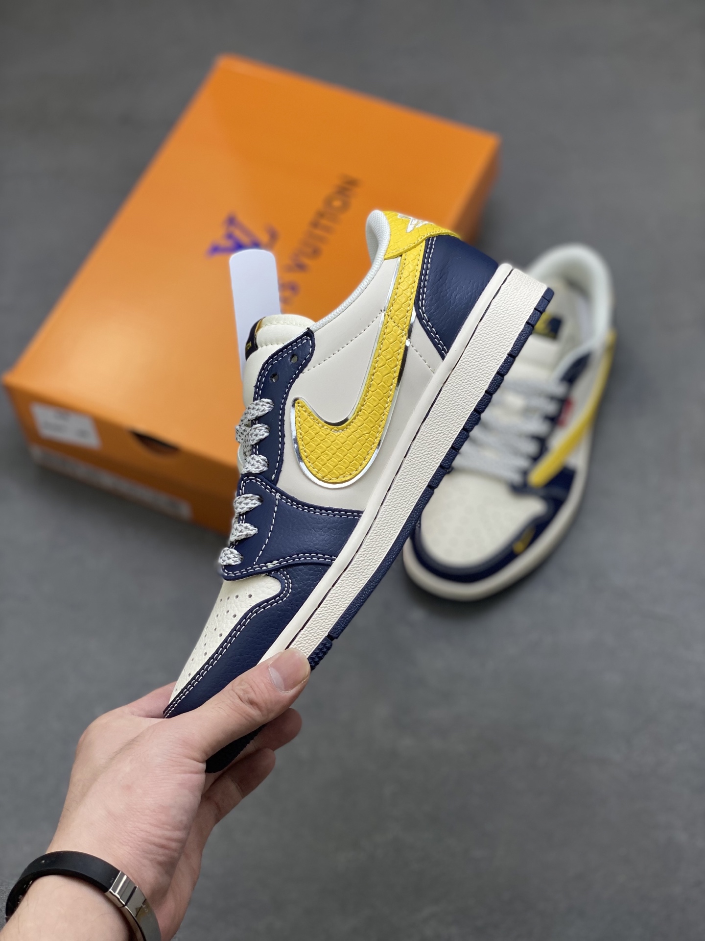 Nike Air Jordan 1 x Louis Vuitton Custom Low-Top Sneakers - Size 36-45.5 3 i1753806071373 3467 0 2