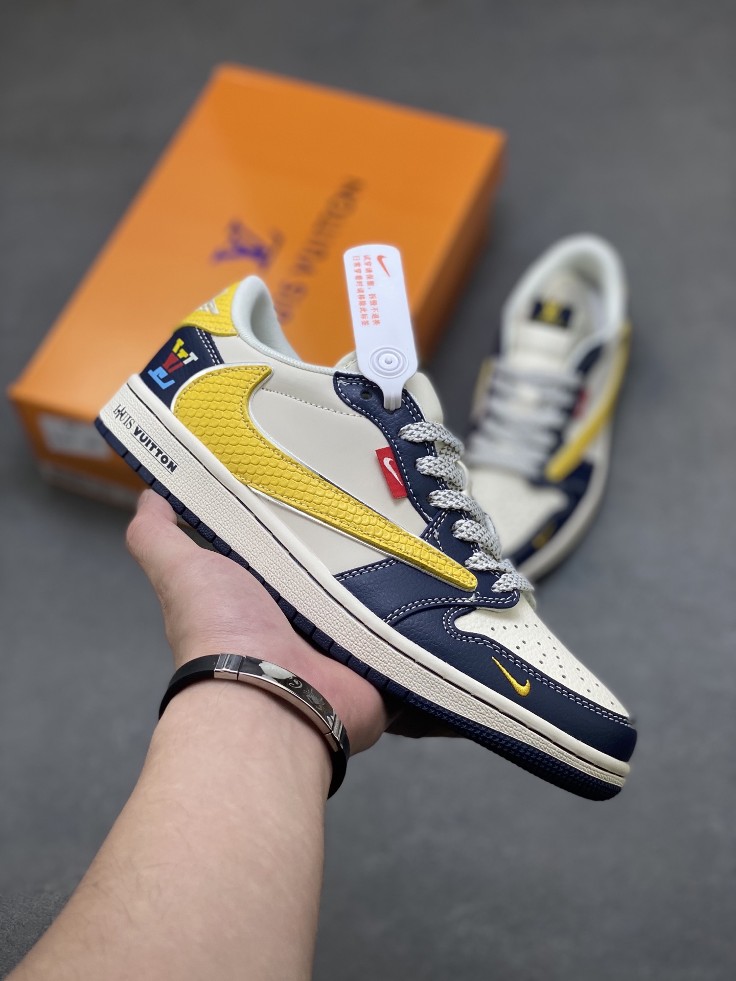Nike Air Jordan 1 x Louis Vuitton Custom Low-Top Sneakers - Size 36-45.5 1 i1753806076813 4007 0 0
