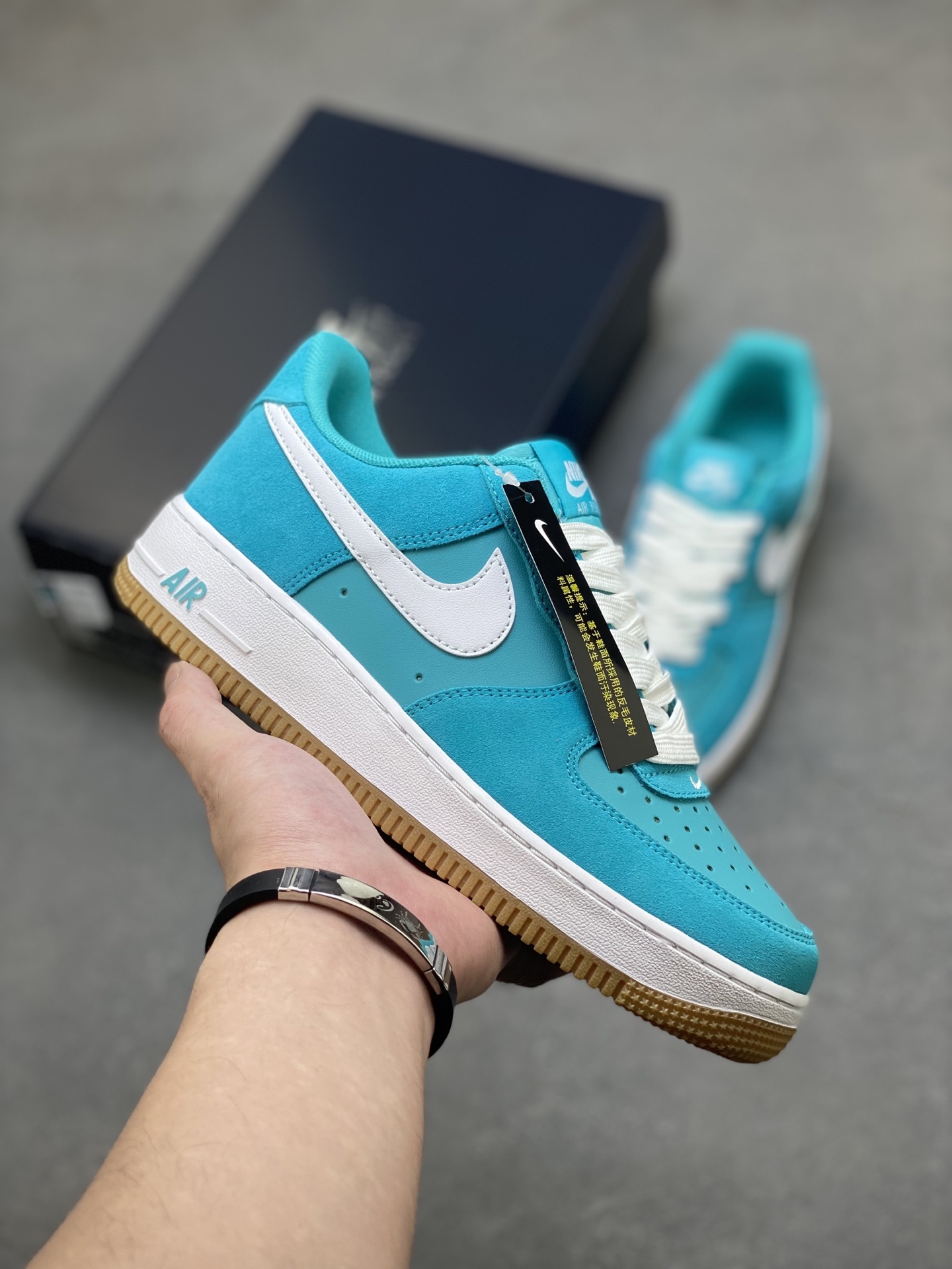 Nike Air Force 1 '07 Low Turquoise Blue & White, Limited Edition Sneakers 2 i1753806336542 2499 0 0