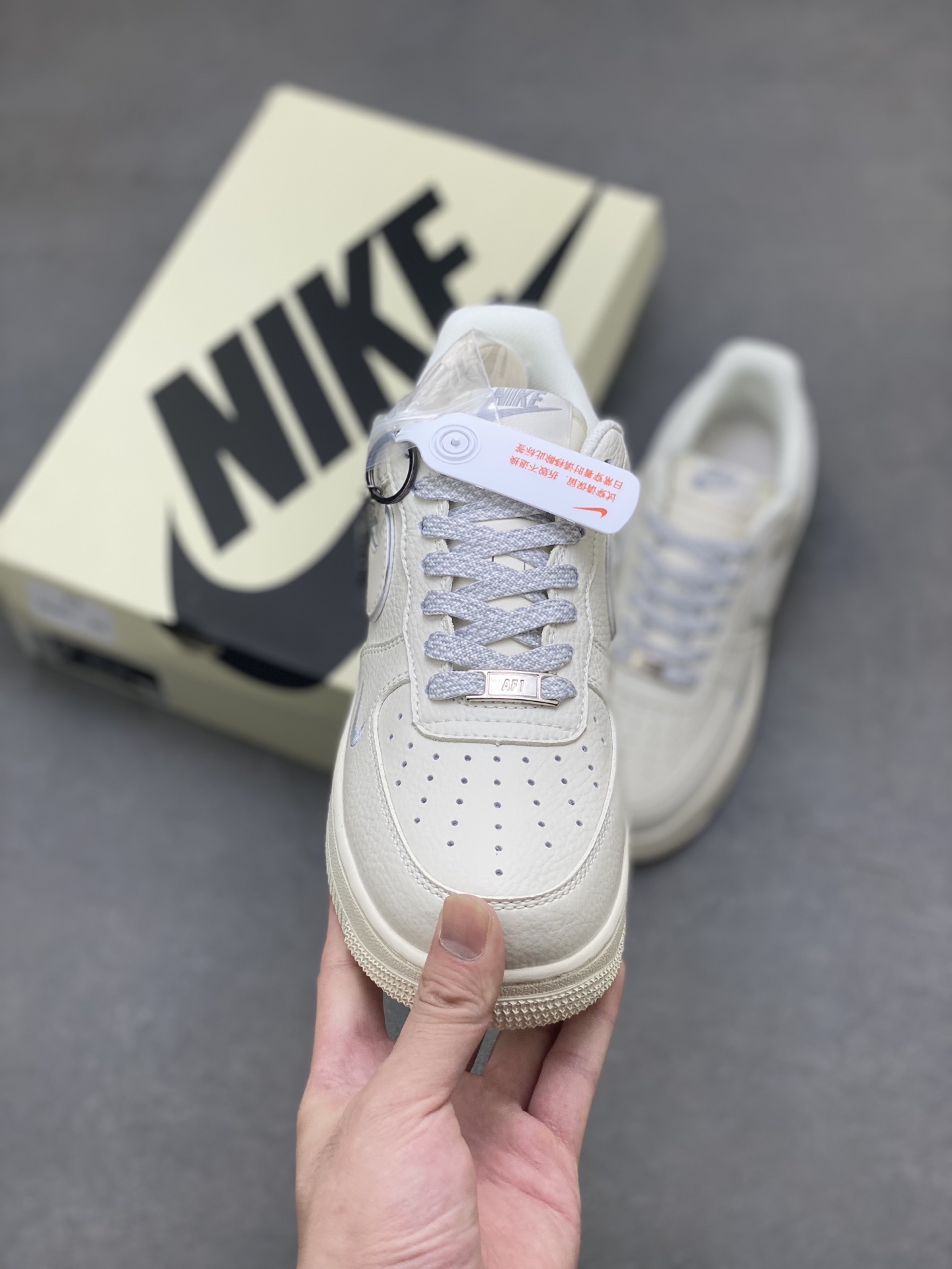 Nike Air Force 1 '07 Low Ivory/Grey Limited Edition Sneakers - Size 36-45 3 i1753806520105 6954 0 1