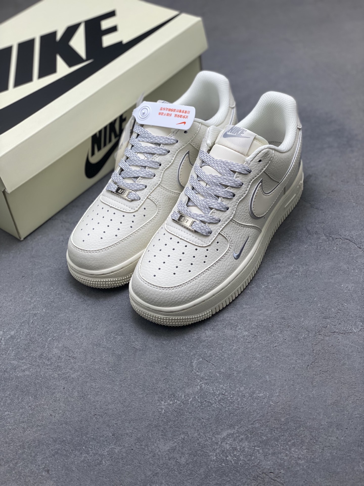 Nike Air Force 1 '07 Low Ivory/Grey Limited Edition Sneakers - Size 36-45 9 i1753806533784 1106 0 7