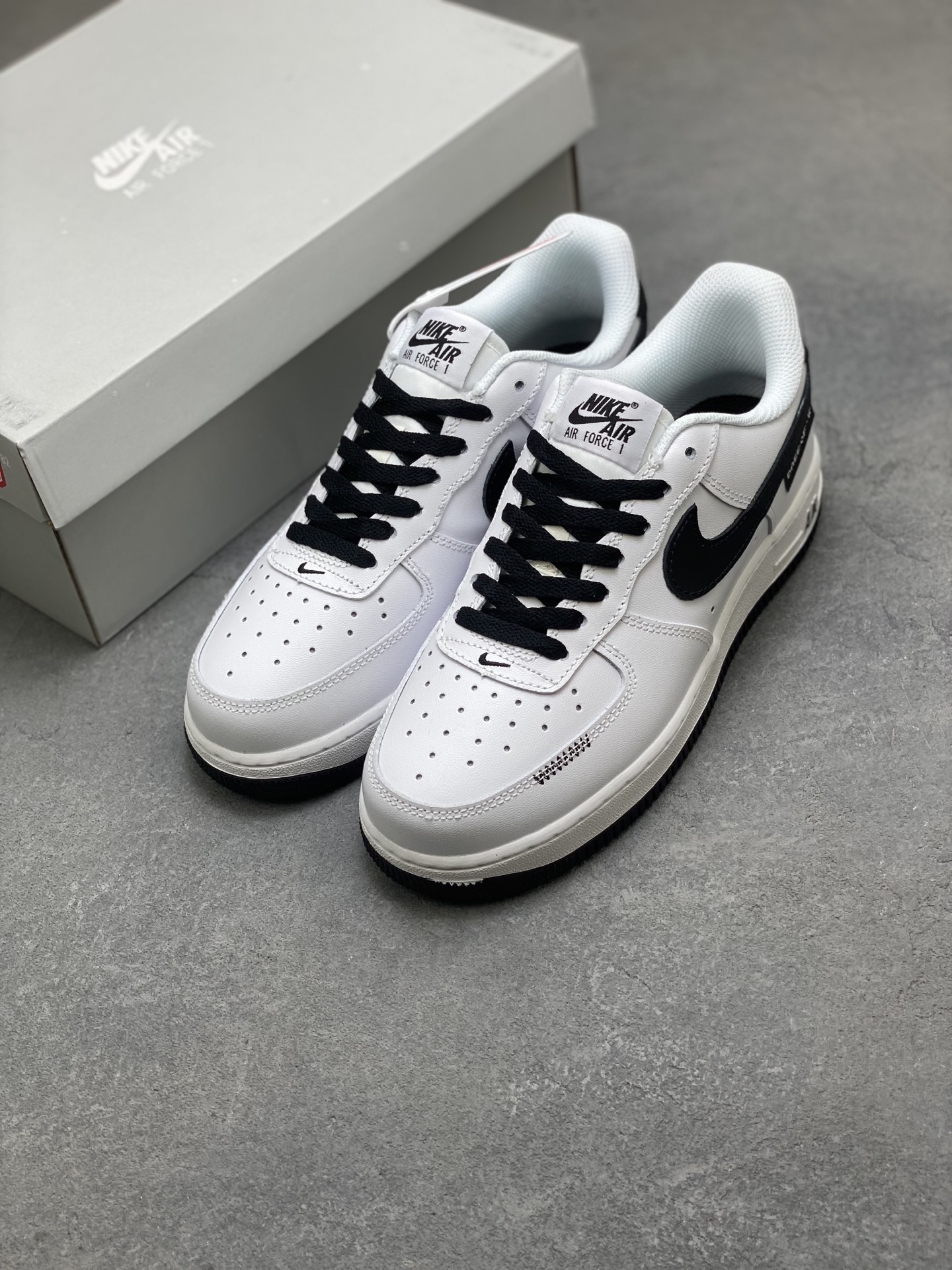 Nike Air Force 1 '07 Low White/Black Stitching Detail Casual Shoes 9 i1754589577675 8374 0 7