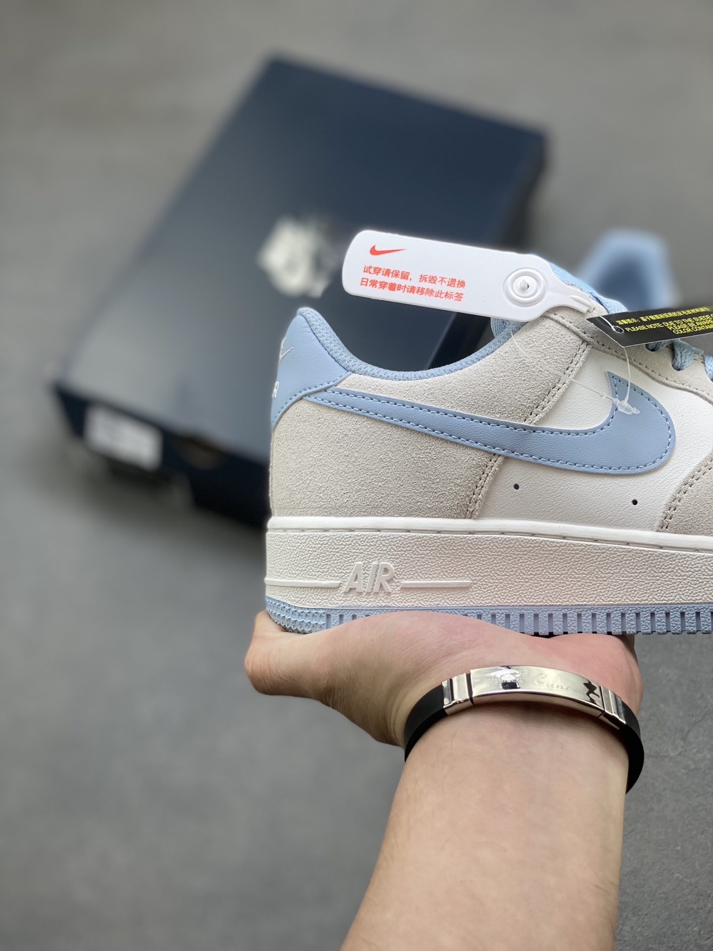 Nike Air Force 1 '07 Low Gray Blue Stitching Casual Sneakers 6 i1754589618759 8028 0 4