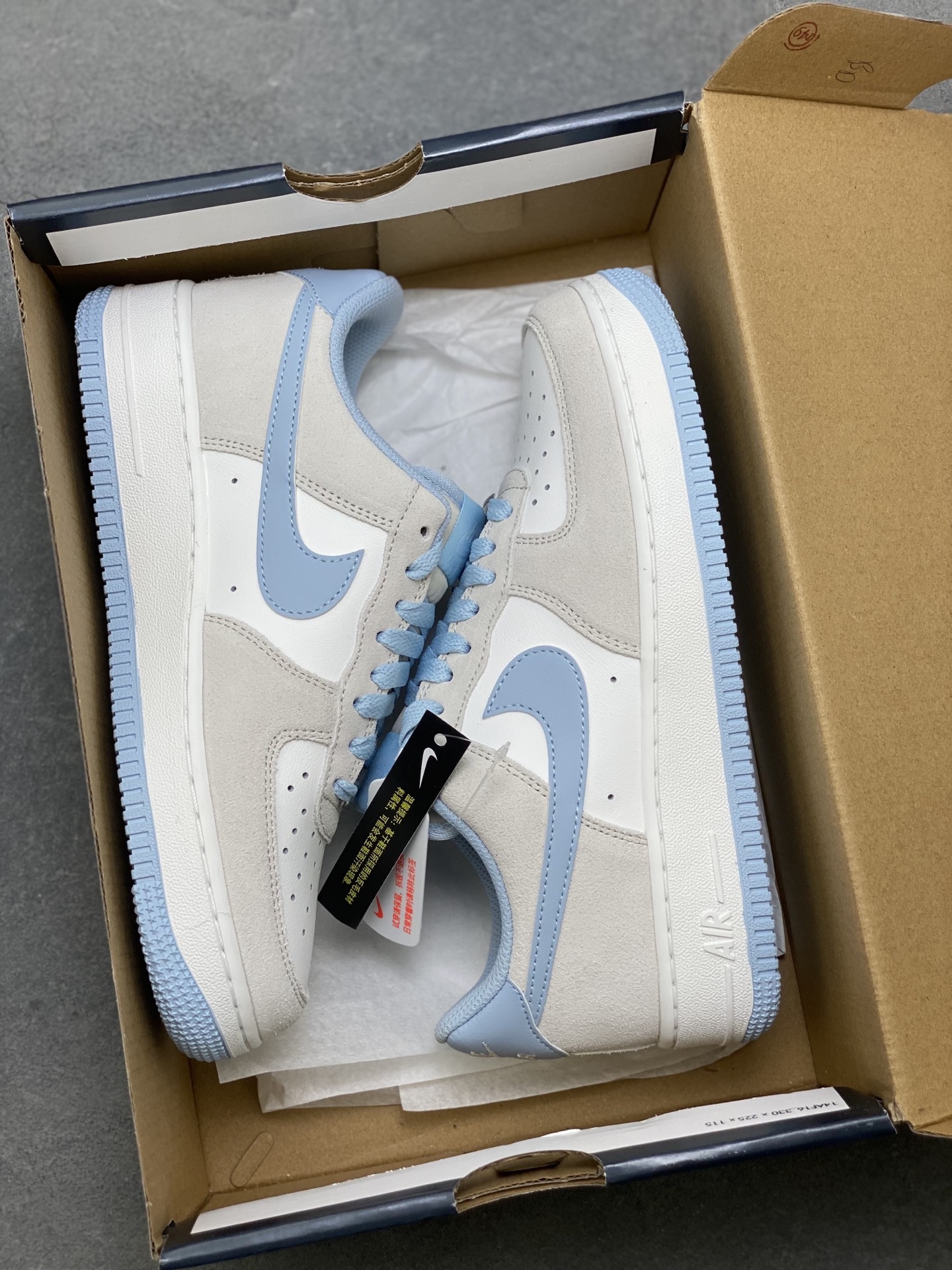 Nike Air Force 1 '07 Low Gray Blue Stitching Casual Sneakers 10 i1754589624282 9236 0 8
