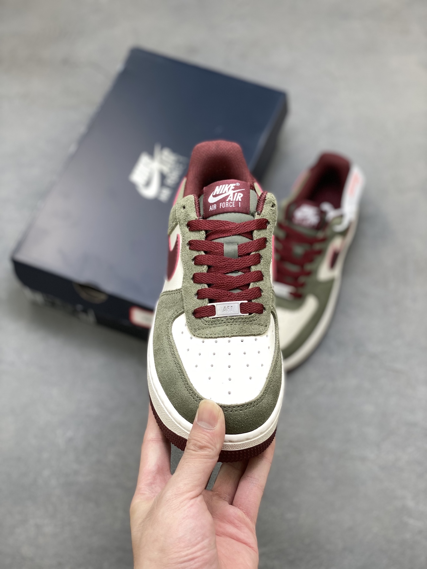 Nike Air Force 1 '07 Low Olive/Burgundy Sneakers - Limited Edition 3 i1754848776859 8993 0 1