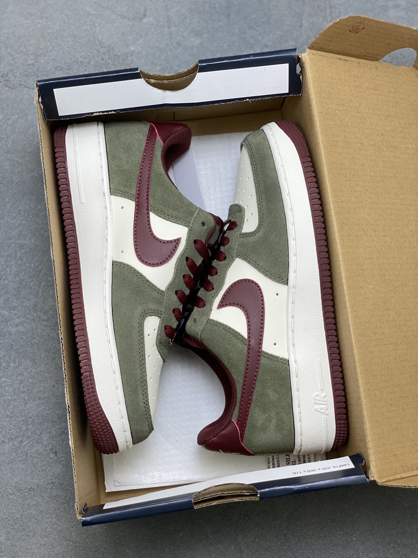 Nike Air Force 1 '07 Low Olive/Burgundy Sneakers - Limited Edition 10 i1754848776941 6325 0 8