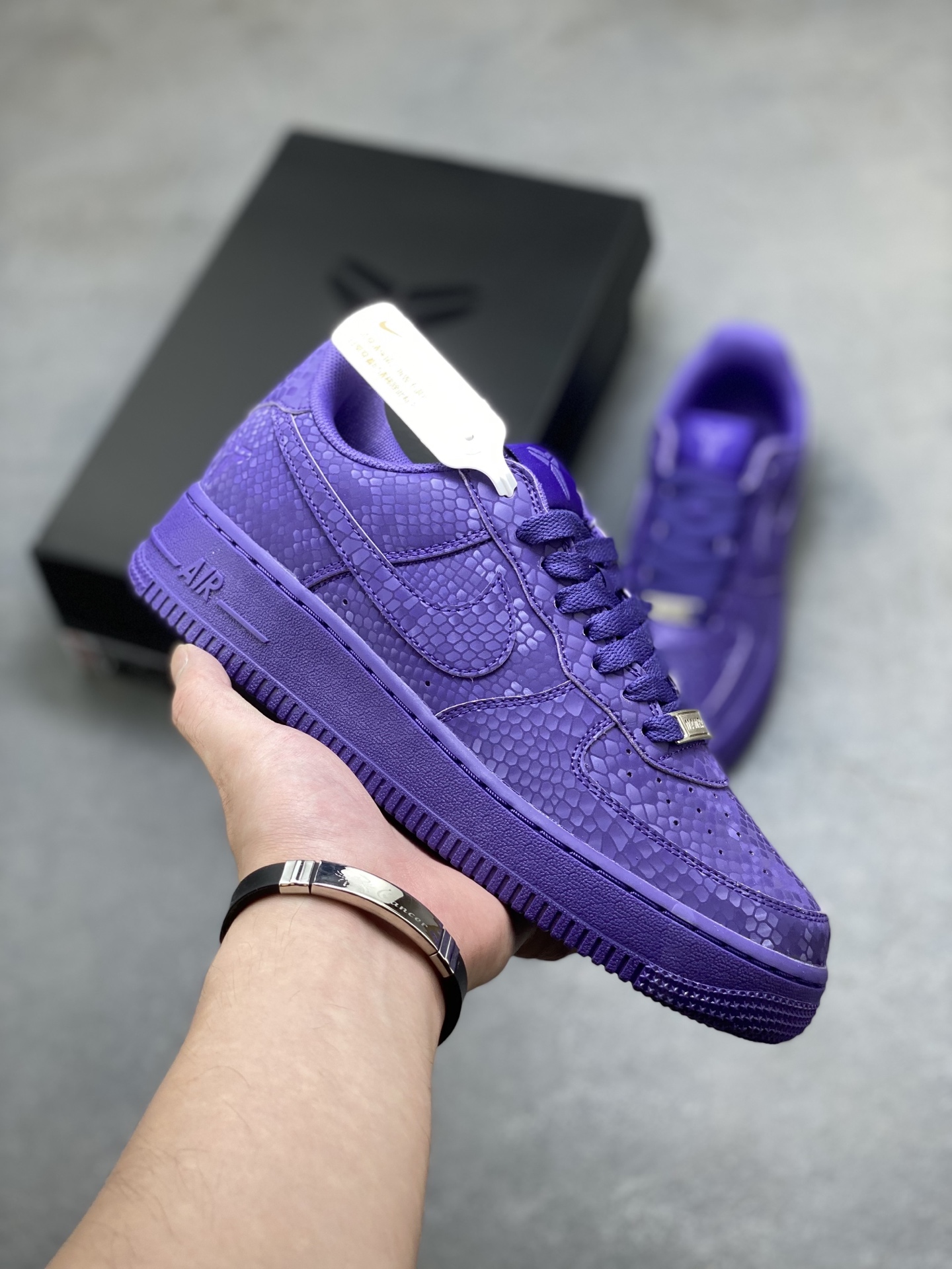 Nike Air Force 1 '07 Low Purple Snakeskin Leather Sneakers IB0018-500 2 i1754848892757 4756 0 0