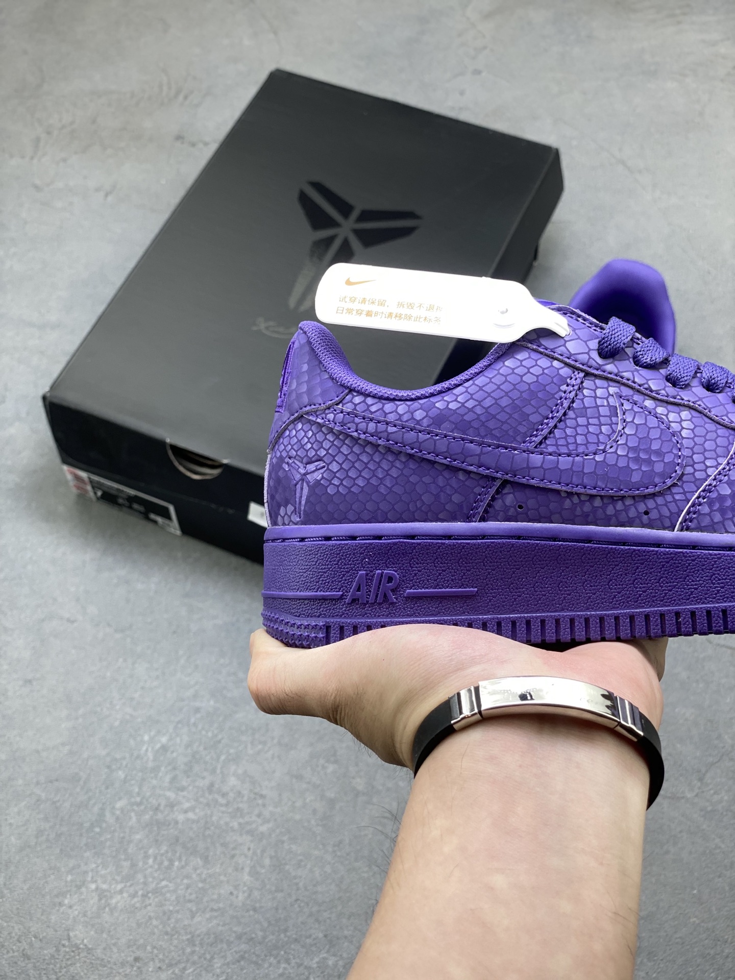 Nike Air Force 1 '07 Low Purple Snakeskin Leather Sneakers IB0018-500 6 i1754848892826 9771 0 4
