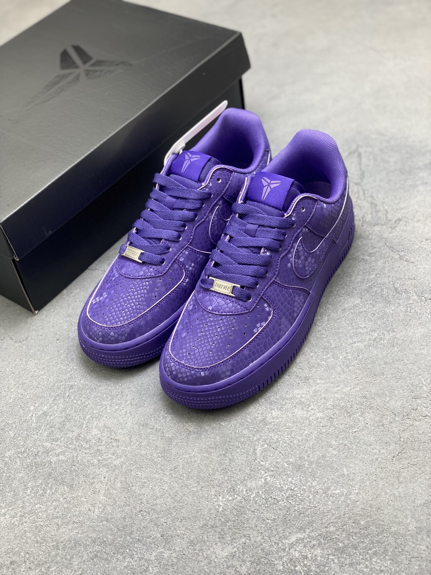 Nike Air Force 1 '07 Low Purple Snakeskin Leather Sneakers IB0018-500 9 i1754848893505 2663 0 7