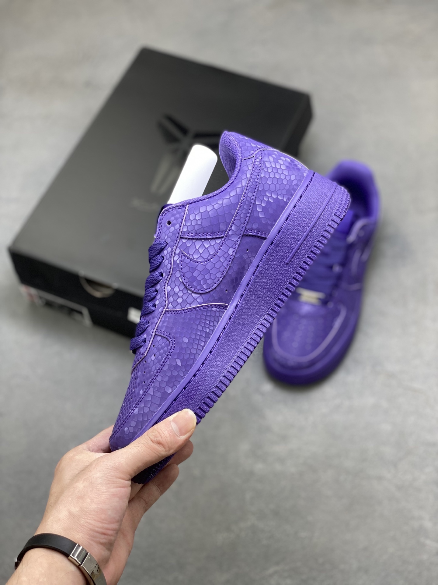 Nike Air Force 1 '07 Low Purple Snakeskin Leather Sneakers IB0018-500 4 i1754848898019 6849 0 2