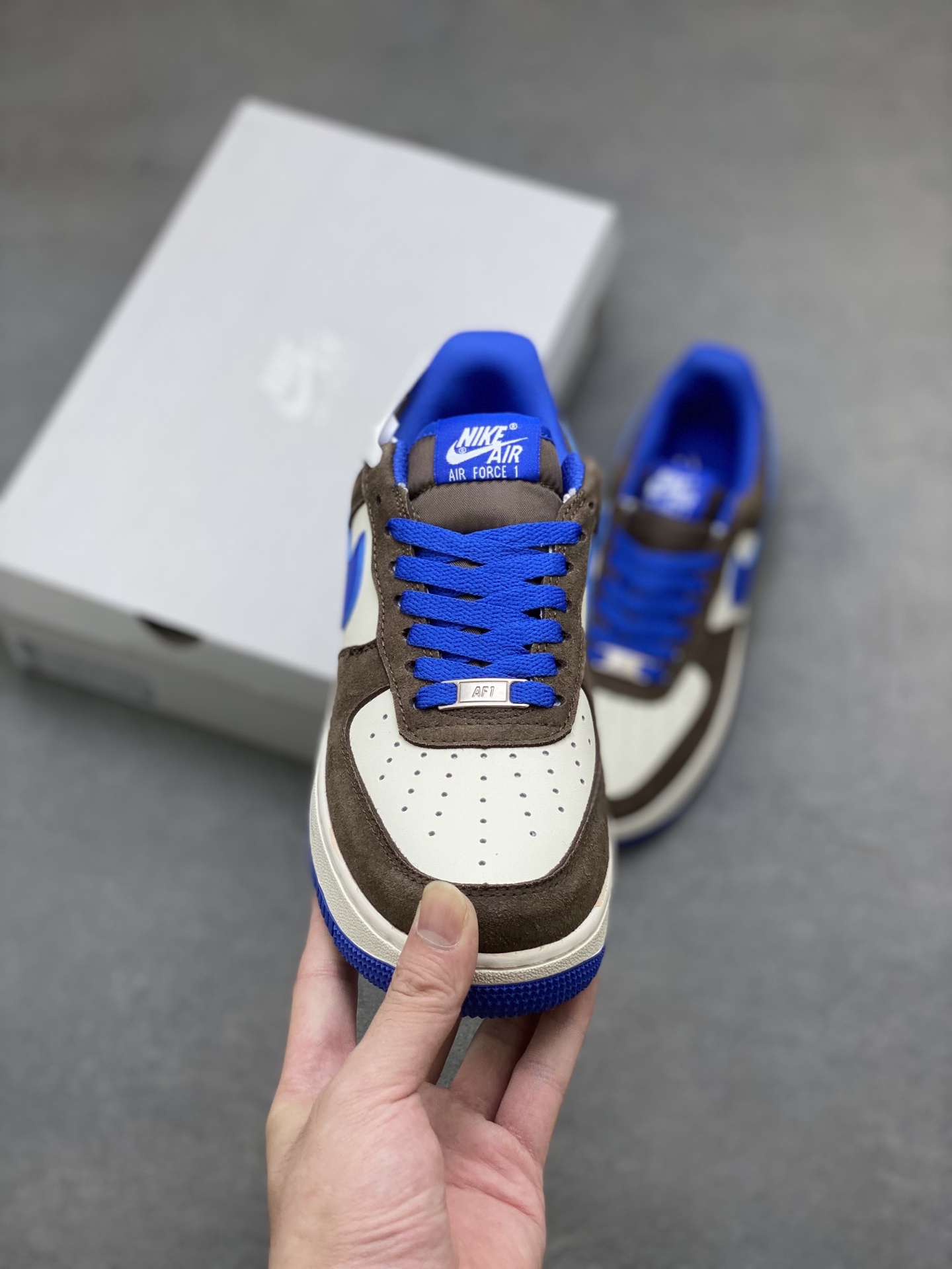 Nike Air Force 1 '07 Low Brown/Blue Limited Edition Sneakers 3 i1754848959208 9290 0 1