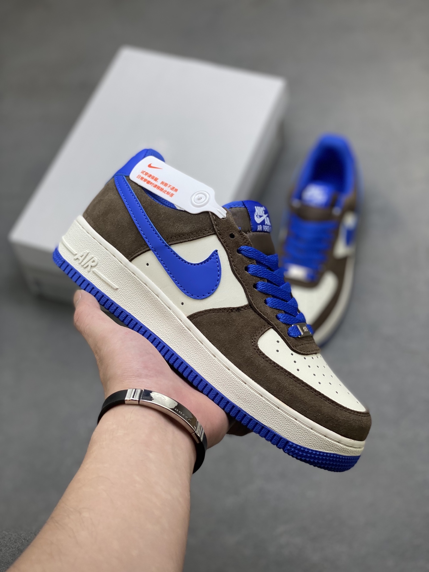 Nike Air Force 1 '07 Low Brown/Blue Limited Edition Sneakers 2 i1754848959219 7554 0 0