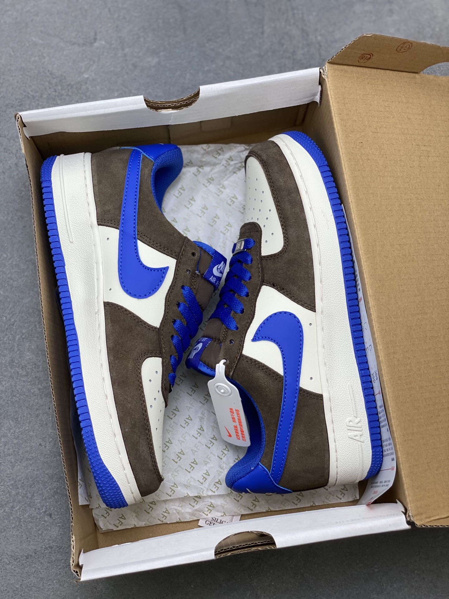 Nike Air Force 1 '07 Low Brown/Blue Limited Edition Sneakers 10 i1754848966976 5182 0 8