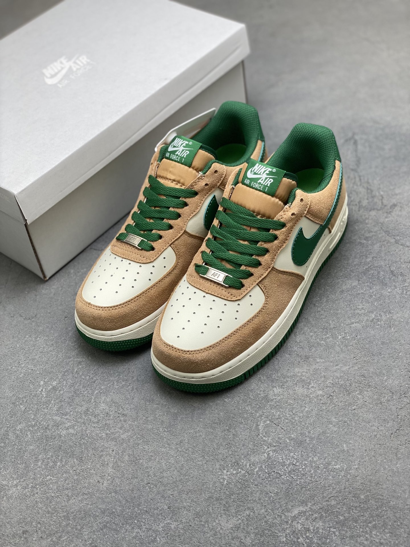 Nike Air Force 1 '07 Low Casual Shoes - Brown/Green, Limited Edition 9 i1754849369990 4272 0 7