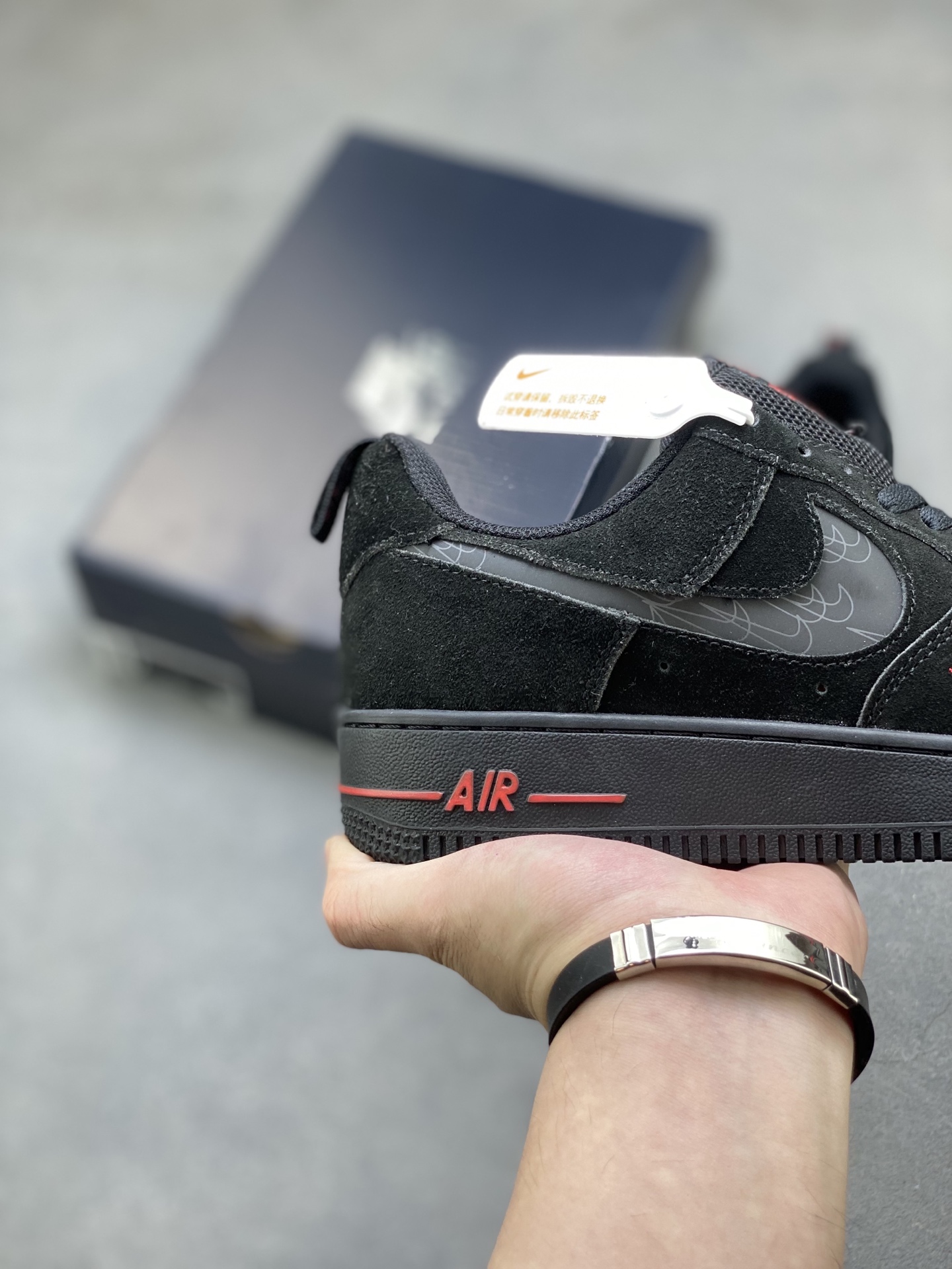 Nike Air Force 1 '07 Low Black/Red Stitching Limited Edition Sneakers 6 i1755015327835 8562 0 4