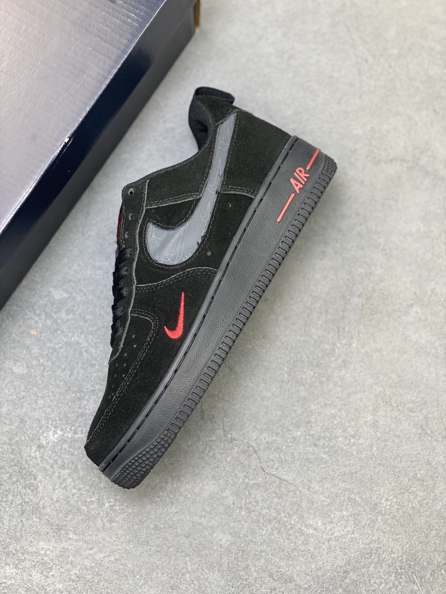 Nike Air Force 1 '07 Low Black/Red Stitching Limited Edition Sneakers 8 i1755015328780 15 0 6