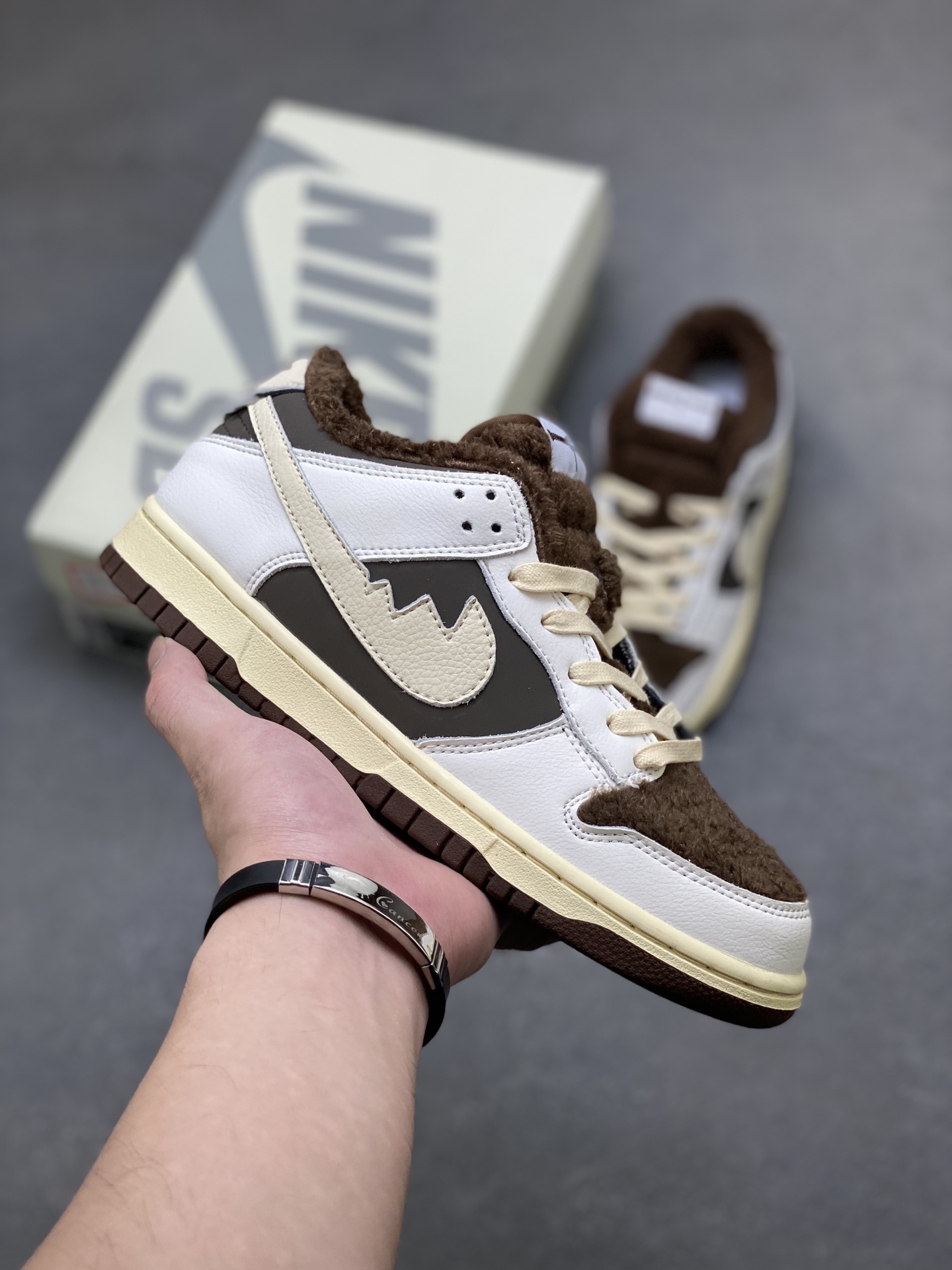 Nike Dunk Low Retro 'DIY' Custom Brown/White Sneakers, FD2629-037 2 i1755282674324 2607 0 0