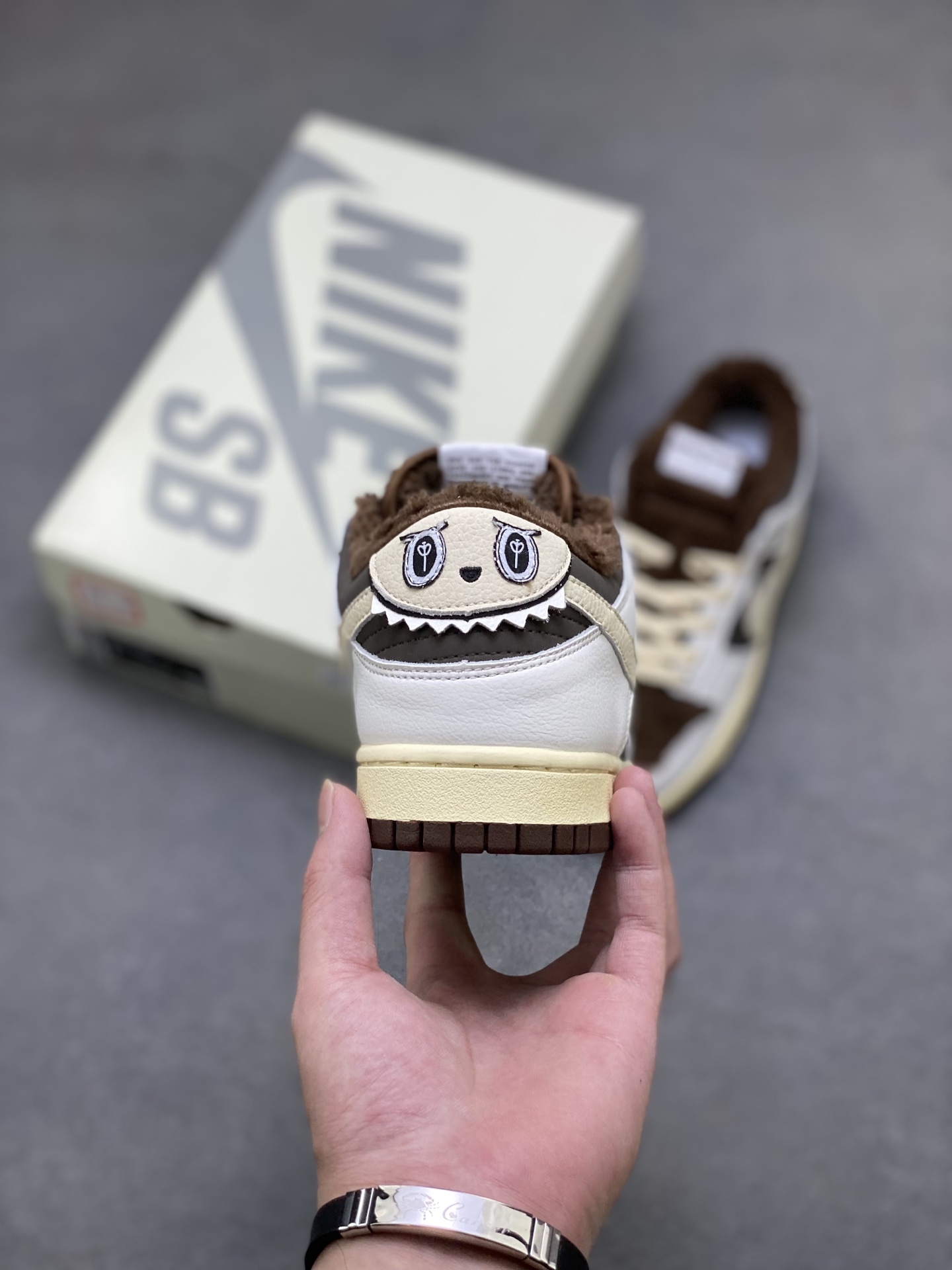 Nike Dunk Low Retro 'DIY' Custom Brown/White Sneakers, FD2629-037 5 i1755282681949 8670 0 3