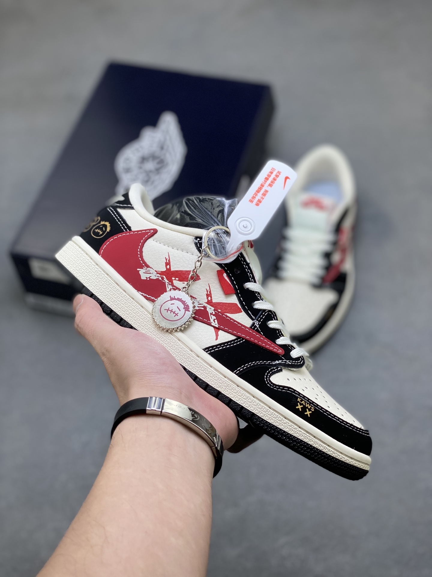 Travis Scott x Fragment Design x Air Jordan 1 Low OG SP, Low Top Sneakers