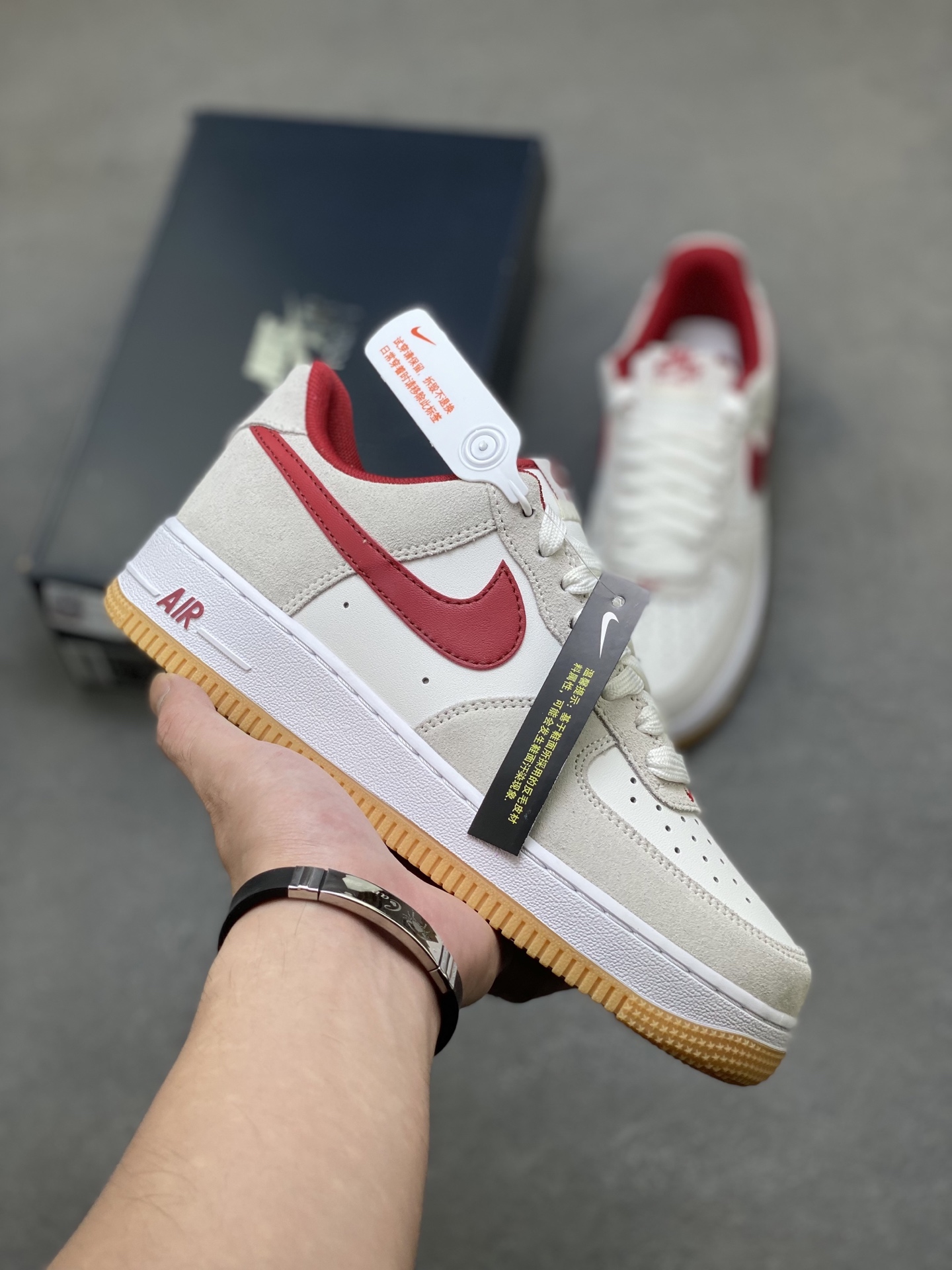 Nike Air Force 1 '07 Low White/Red Stitch Sneakers - Limited Edition