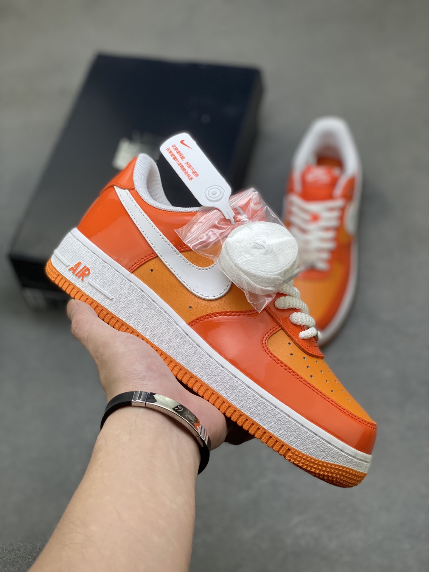 Nike Air Force 1 '07 Low Orange Custom Sneakers - Limited Edition