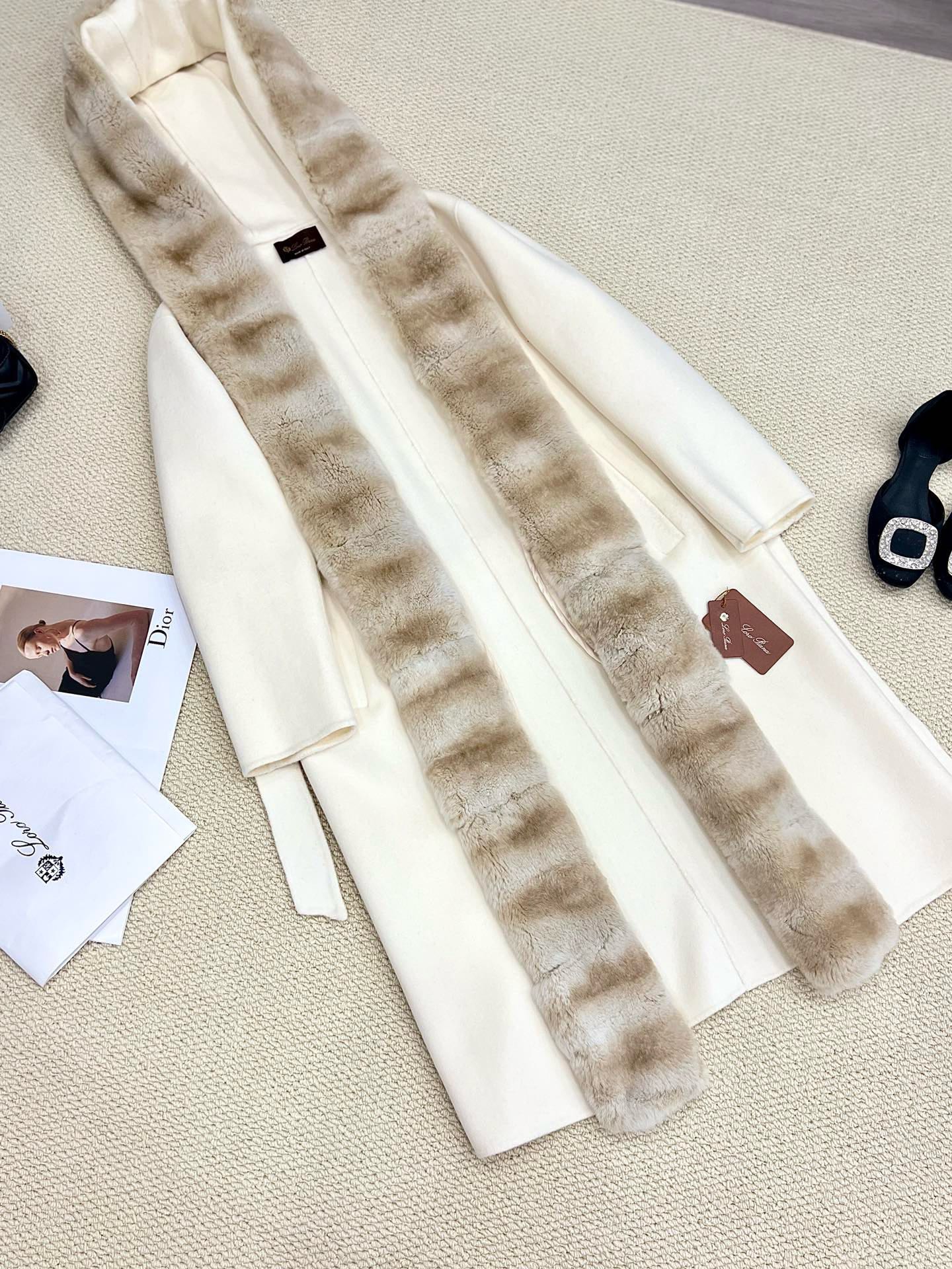 Loro Piana Inspired Wool-Blend Hooded Coat with Rex Rabbit Fur Trim 6 i1733034860 5455 3