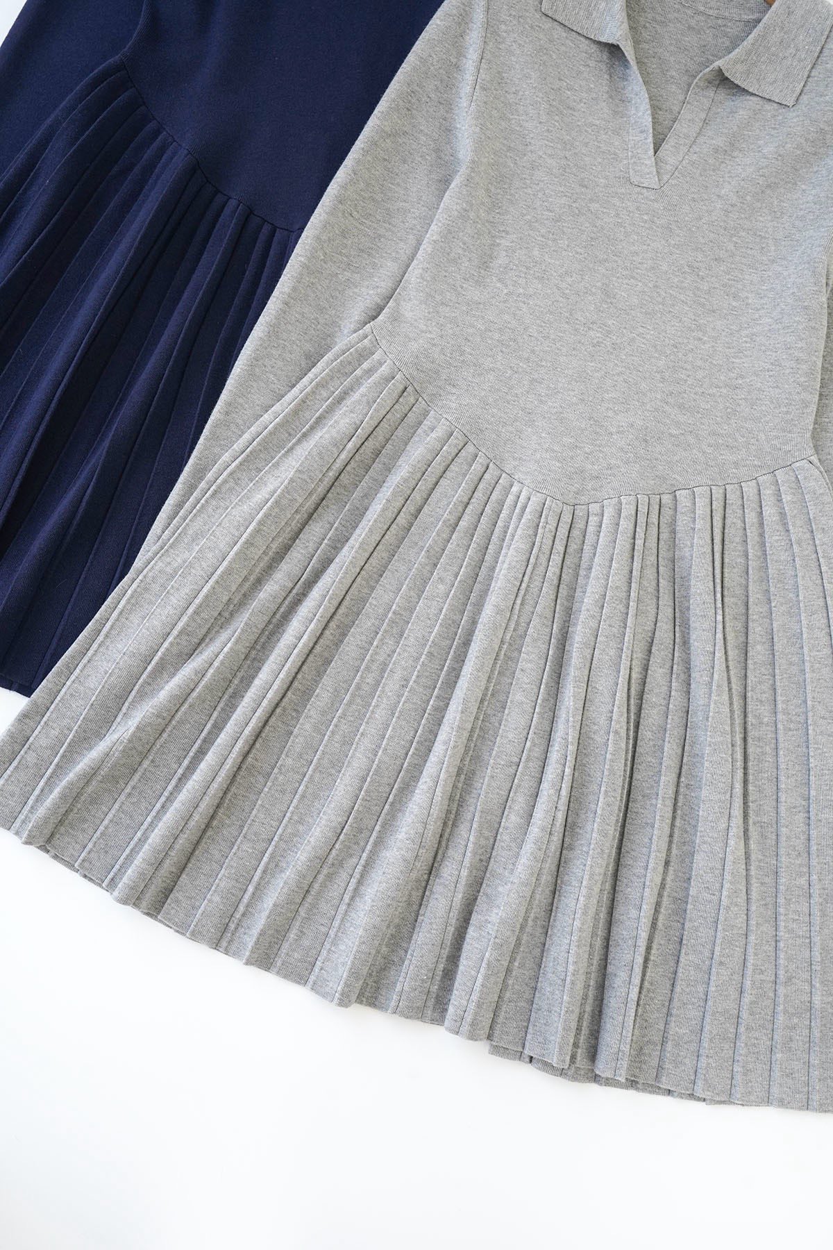 Elegant Wool Blend Pleated Dress - Comfortable and Stylish Knitwear for Women 8 i1735098270 7507 0