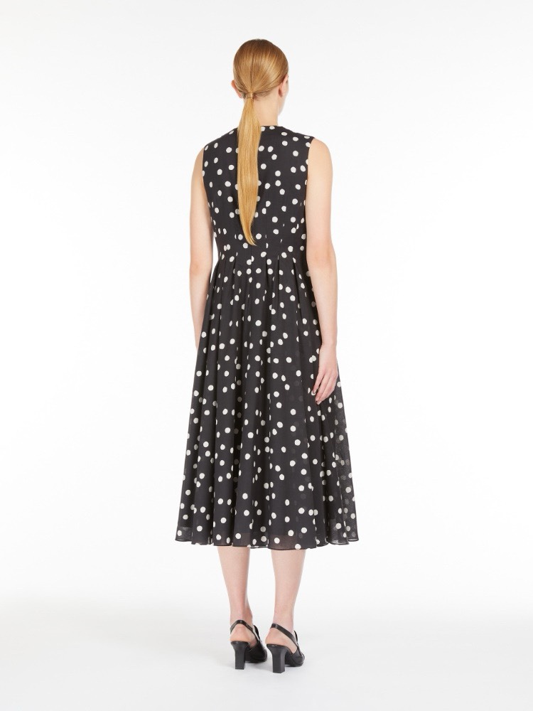 MaxMara 2025 Sleeveless Cotton Printed Dress - Elegant Polka Dot Design 3 i1743758881 7290 7