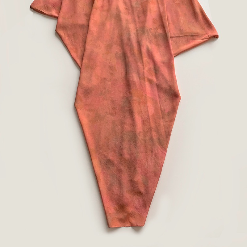 Elegant Rose Print Silk Dress, Asymmetrical Shoulder V-Neck, Spanish Design 6 i1747203852 5639 8