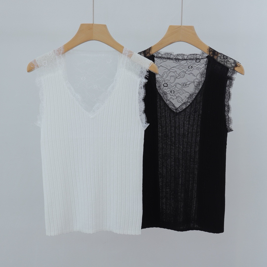 Elegant Lace V-Neck Cami Top - Sophisticated & Sexy Women's Tank Top 4 i1749532376 9145 8