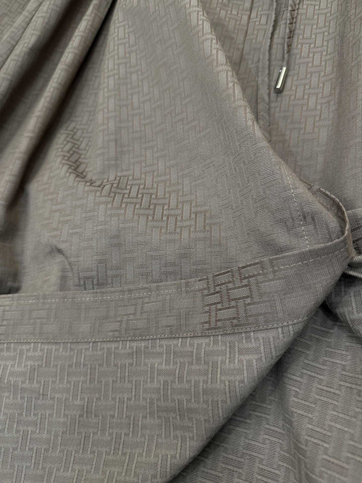 Hermès Long Shirt Dress with Jacquard Mosaïque Pattern - Autumn Essential 9 i1755230837 107 7