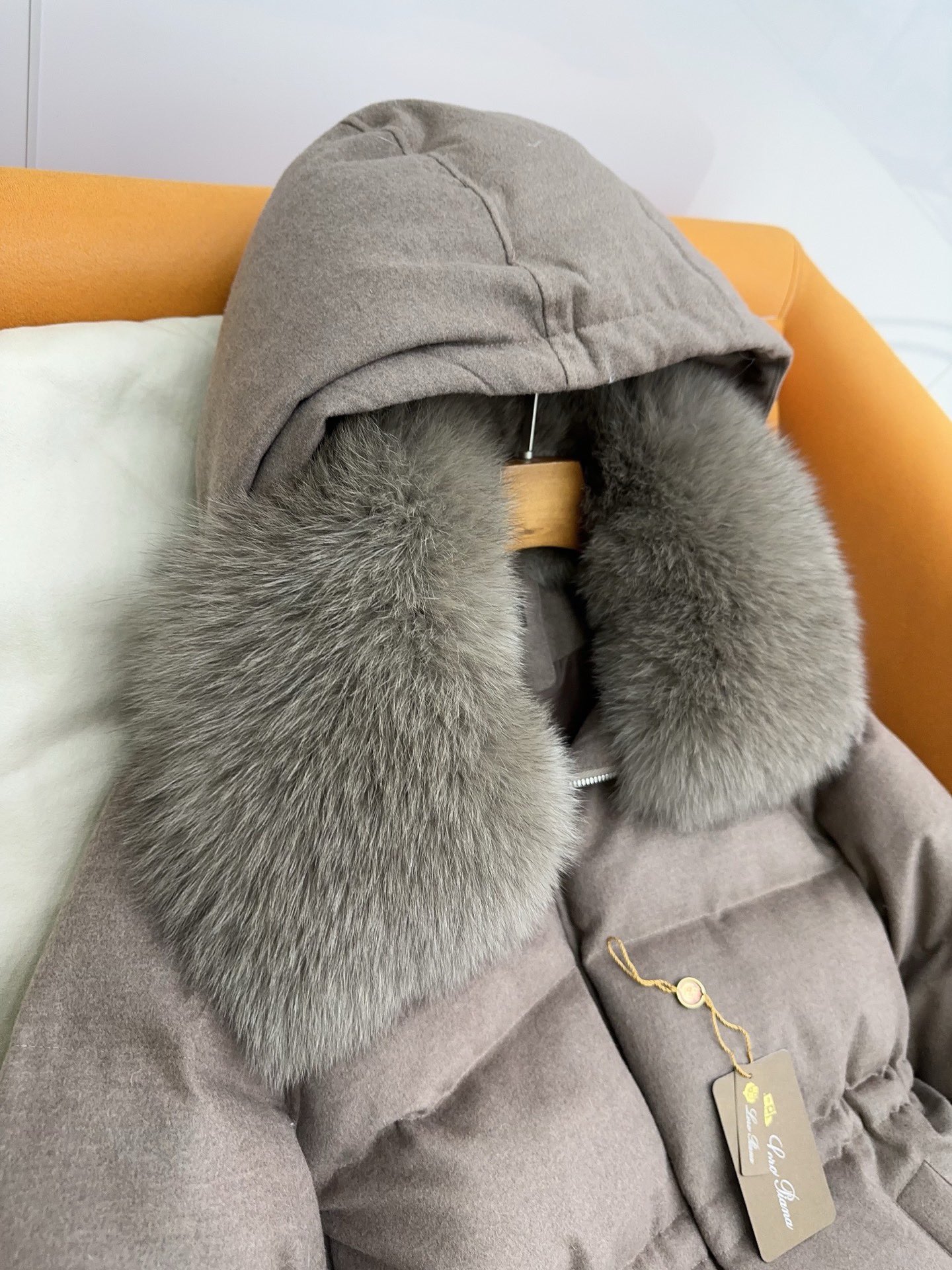 Luxury Wool & Cashmere Down Coat with Fox Fur Collar - Includes Gloves 6 i1759567748 8339 0