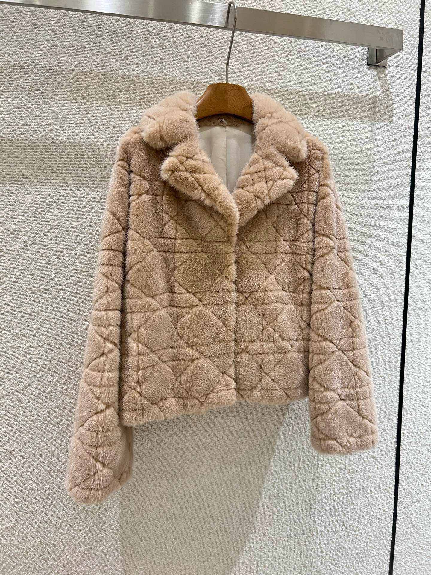 Handmade Mink Fur Coat with Cannage Pattern & CD Embroidery 6 i1759819578 1995 0