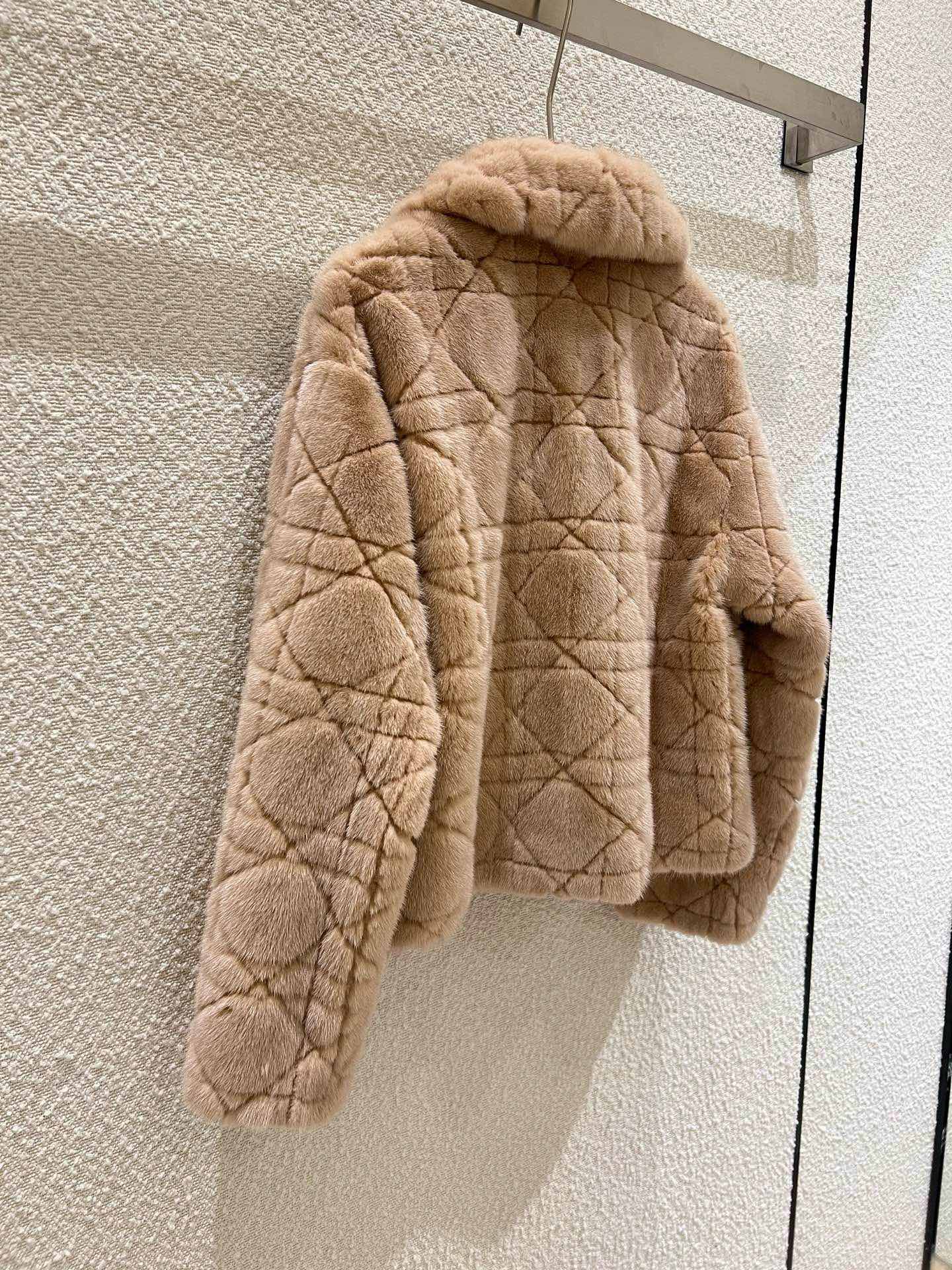 Handmade Mink Fur Coat with Cannage Pattern & CD Embroidery 9 i1759819579 2963 7