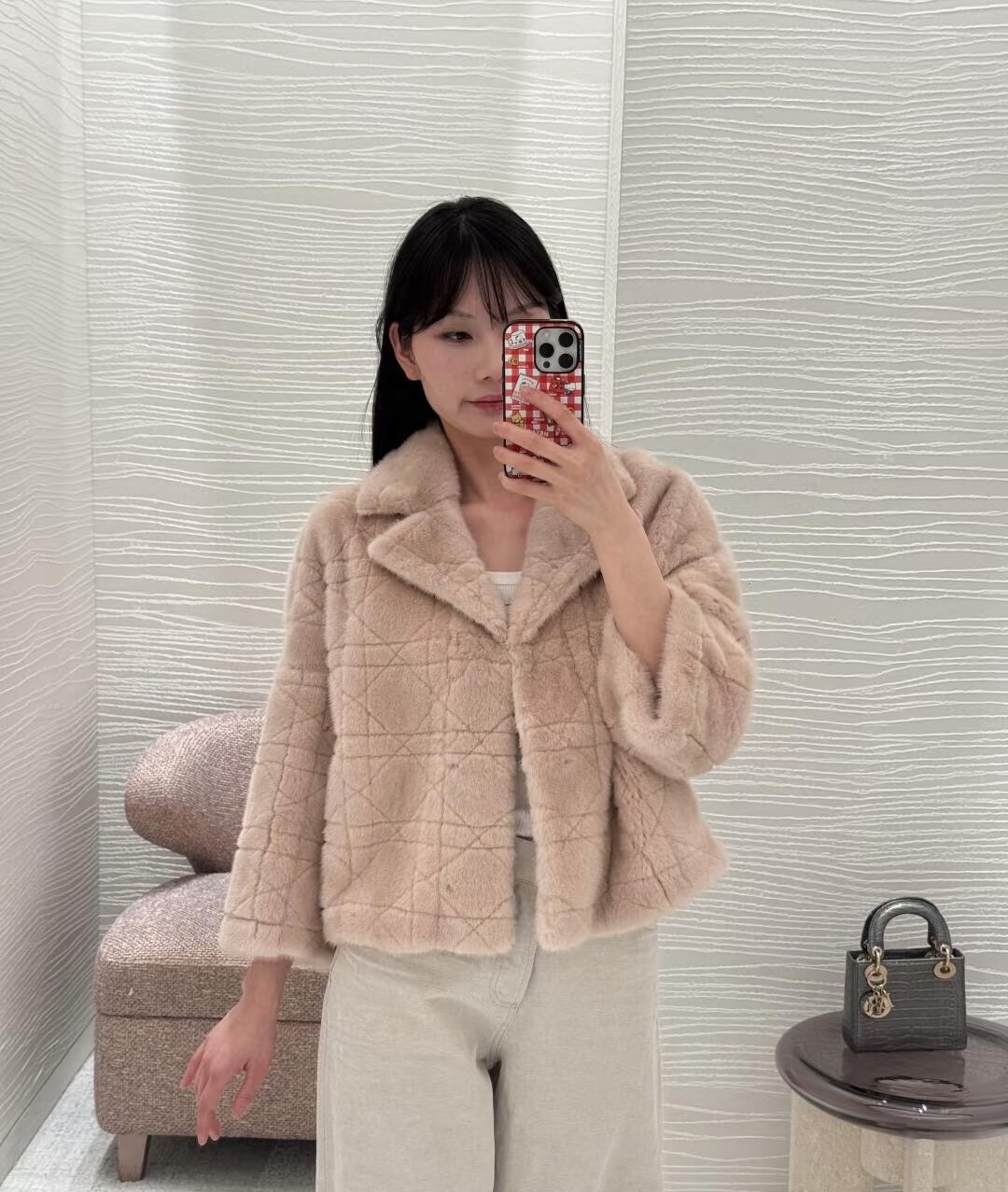 Handmade Mink Fur Coat with Cannage Pattern & CD Embroidery 2 i1759819579 9881 4