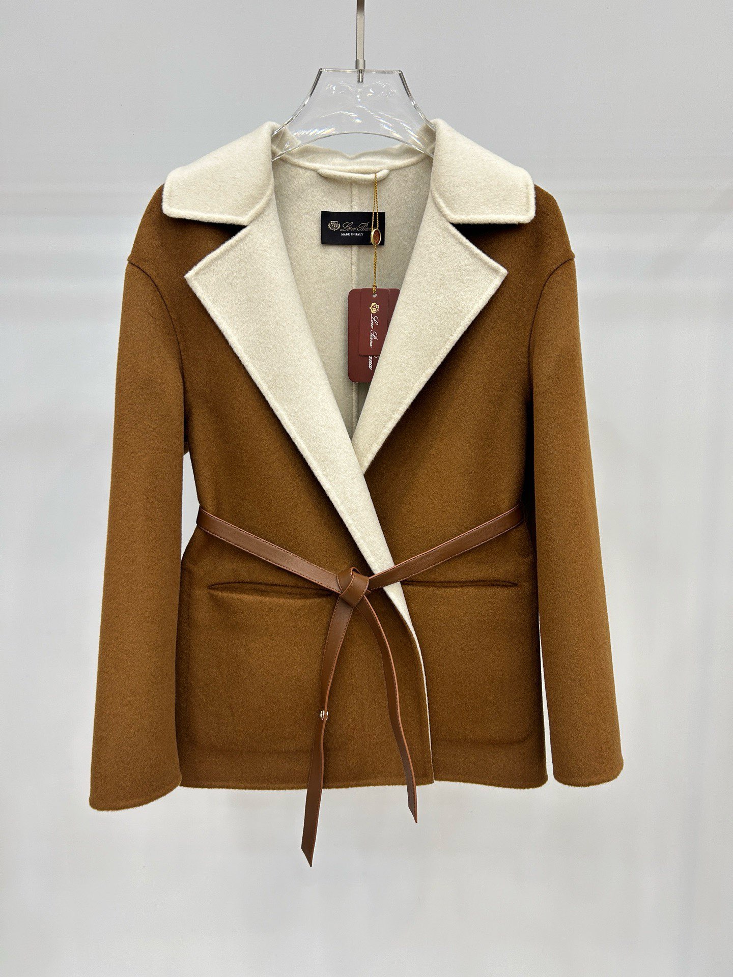 Elegant Caramel Double-Faced Wool-Blend Coat with Belted Waist - New Autumn/Winter 3 i1759979911 250 2
