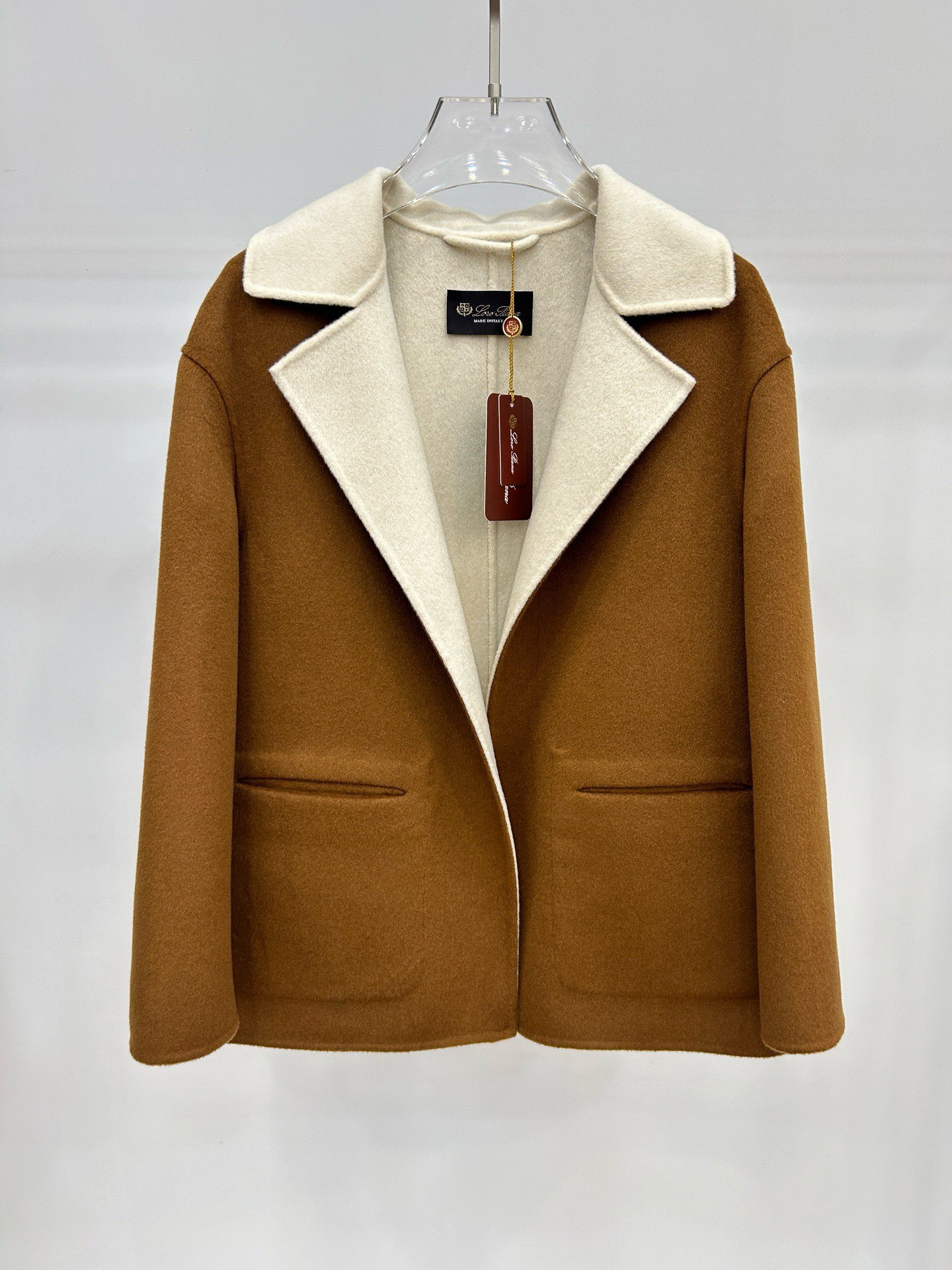 Elegant Caramel Double-Faced Wool-Blend Coat with Belted Waist - New Autumn/Winter 5 i1759979911 5289 3