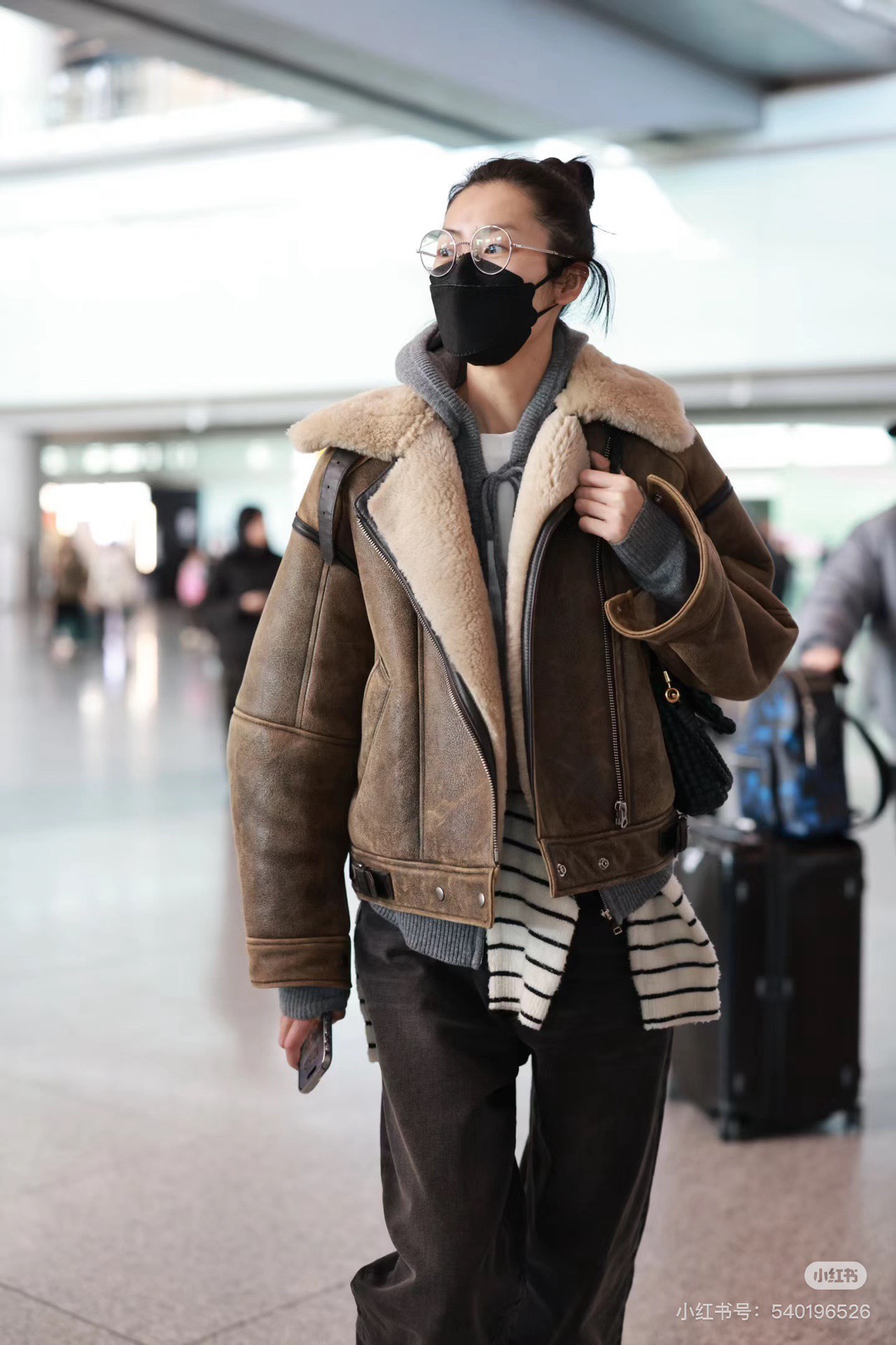 AC*E Studio2025 Merino Shearling Biker Jacket – Stylish & Warm