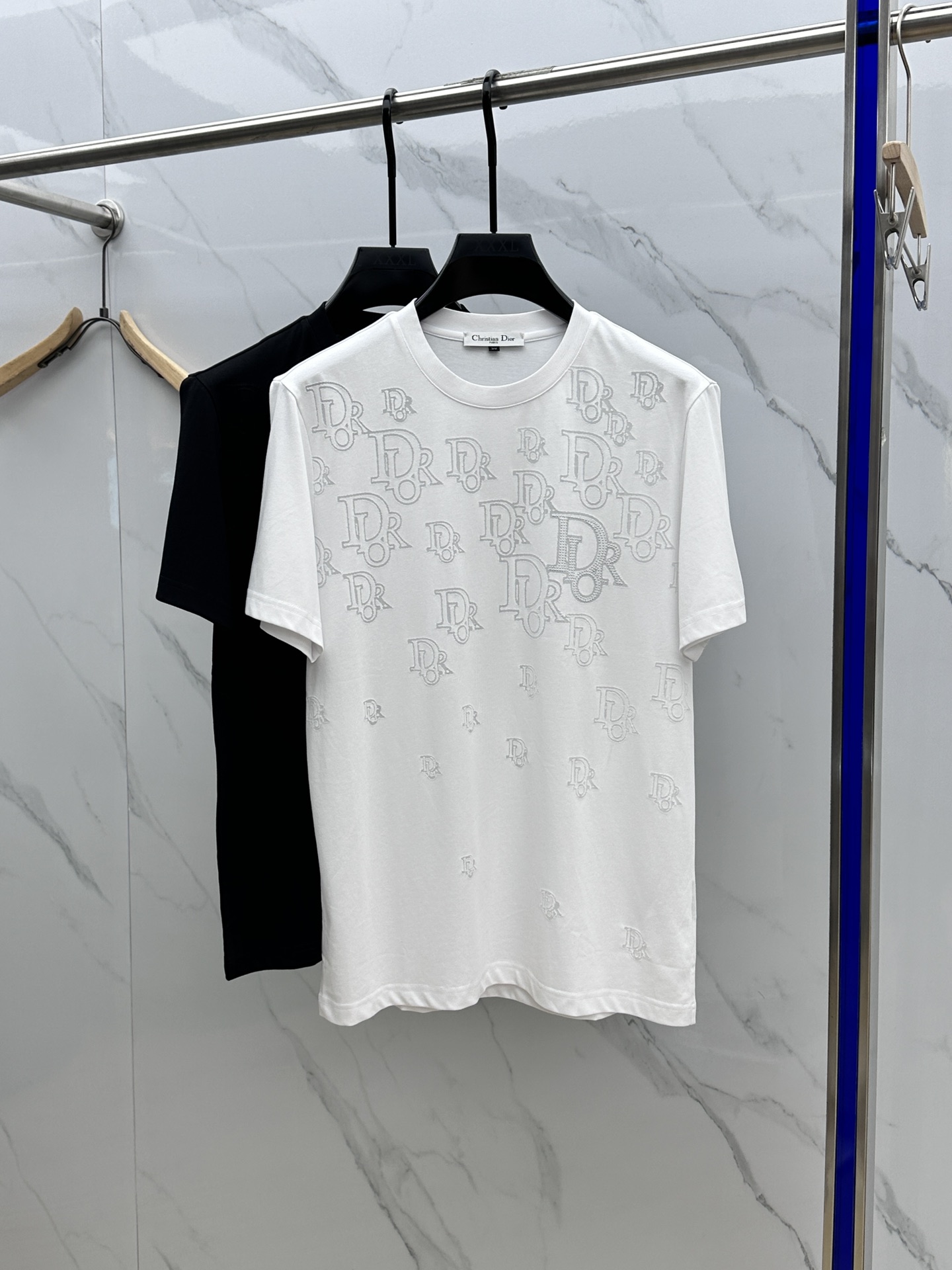 Hot Sale
 Dior Clothing T-Shirt Embroidery Cotton Mercerized Summer Collection