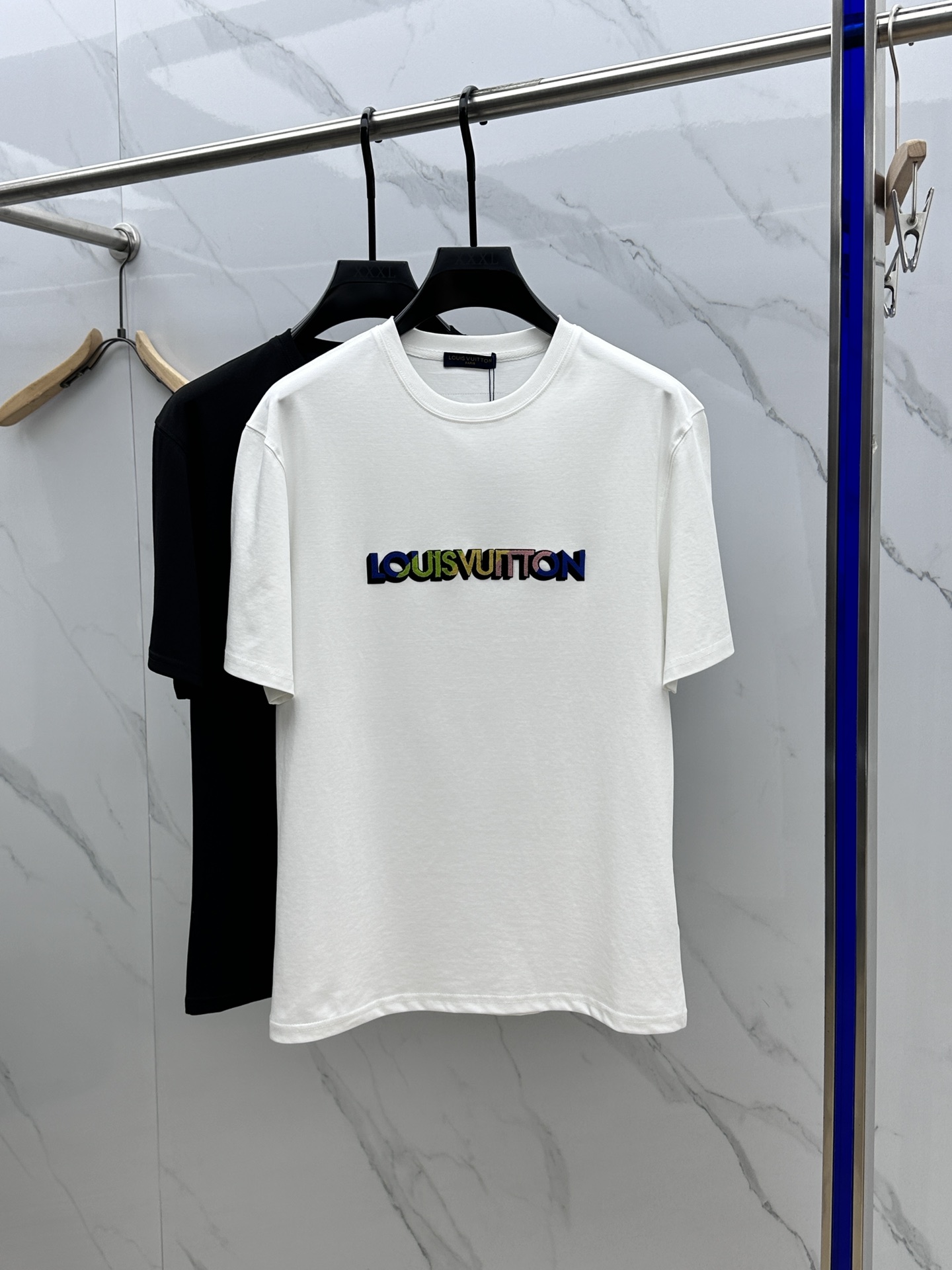 Louis Vuitton New
 Clothing T-Shirt Embroidery Cotton Mercerized Summer Collection
