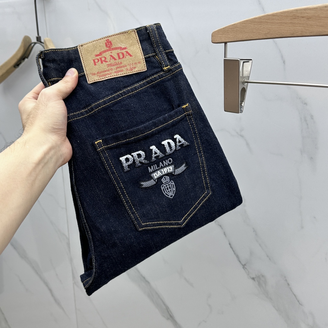 Prada Clothing Jeans 2023 AAA Replica Customize
 Men Genuine Leather