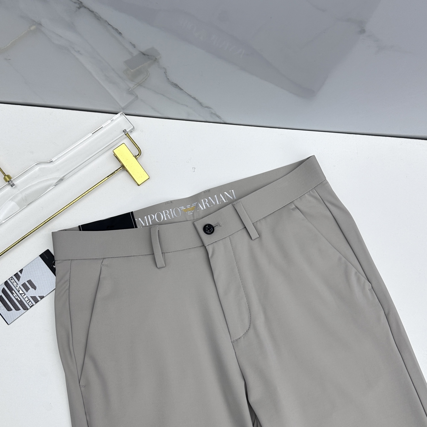 🆕Amani阿玛尼 春夏新品休闲裤西裤，官网同步发售，裤身工艺设计，客供辅料、面料定制，柔软丝滑，代工厂