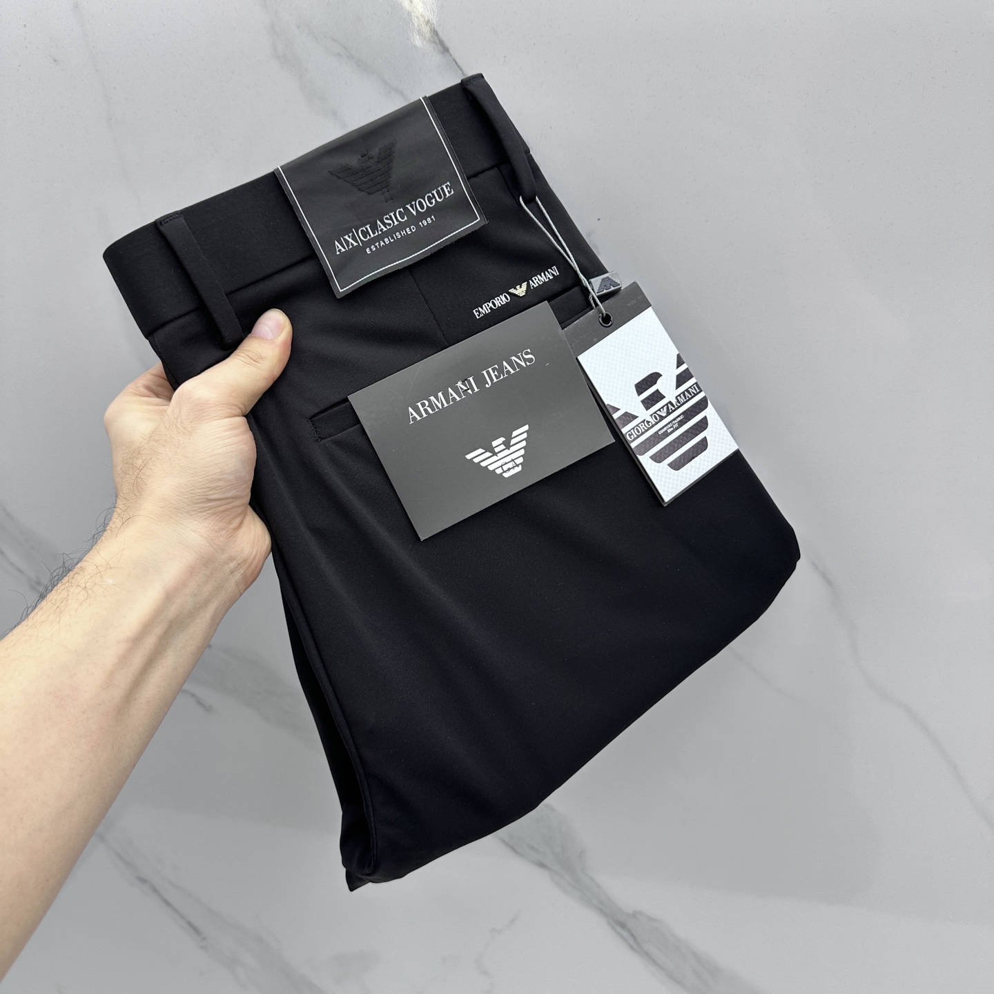 🆕Amani阿玛尼 春夏新品休闲裤西裤，官网同步发售，裤身工艺设计，客供辅料、面料定制，柔软丝滑，代工厂