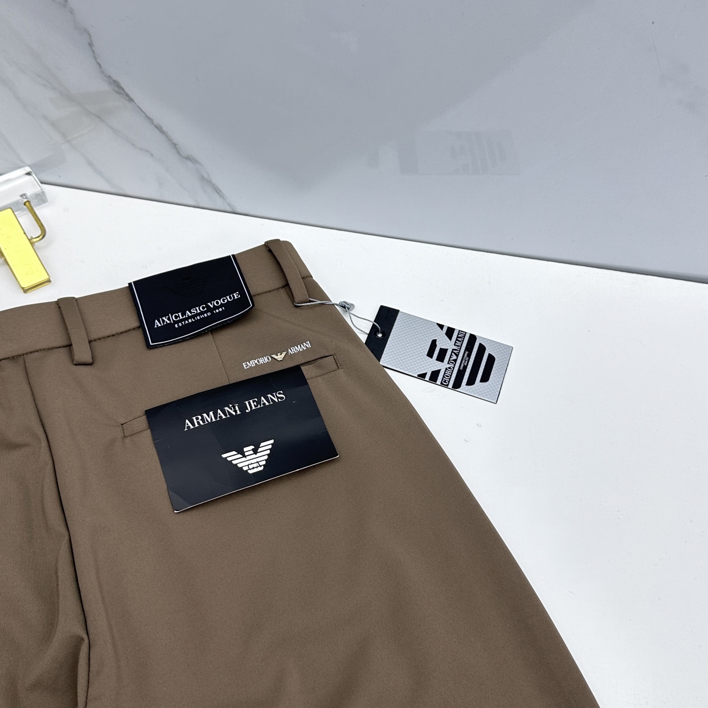 🆕Amani阿玛尼 春夏新品休闲裤西裤，官网同步发售，裤身工艺设计，客供辅料、面料定制，柔软丝滑，代工厂