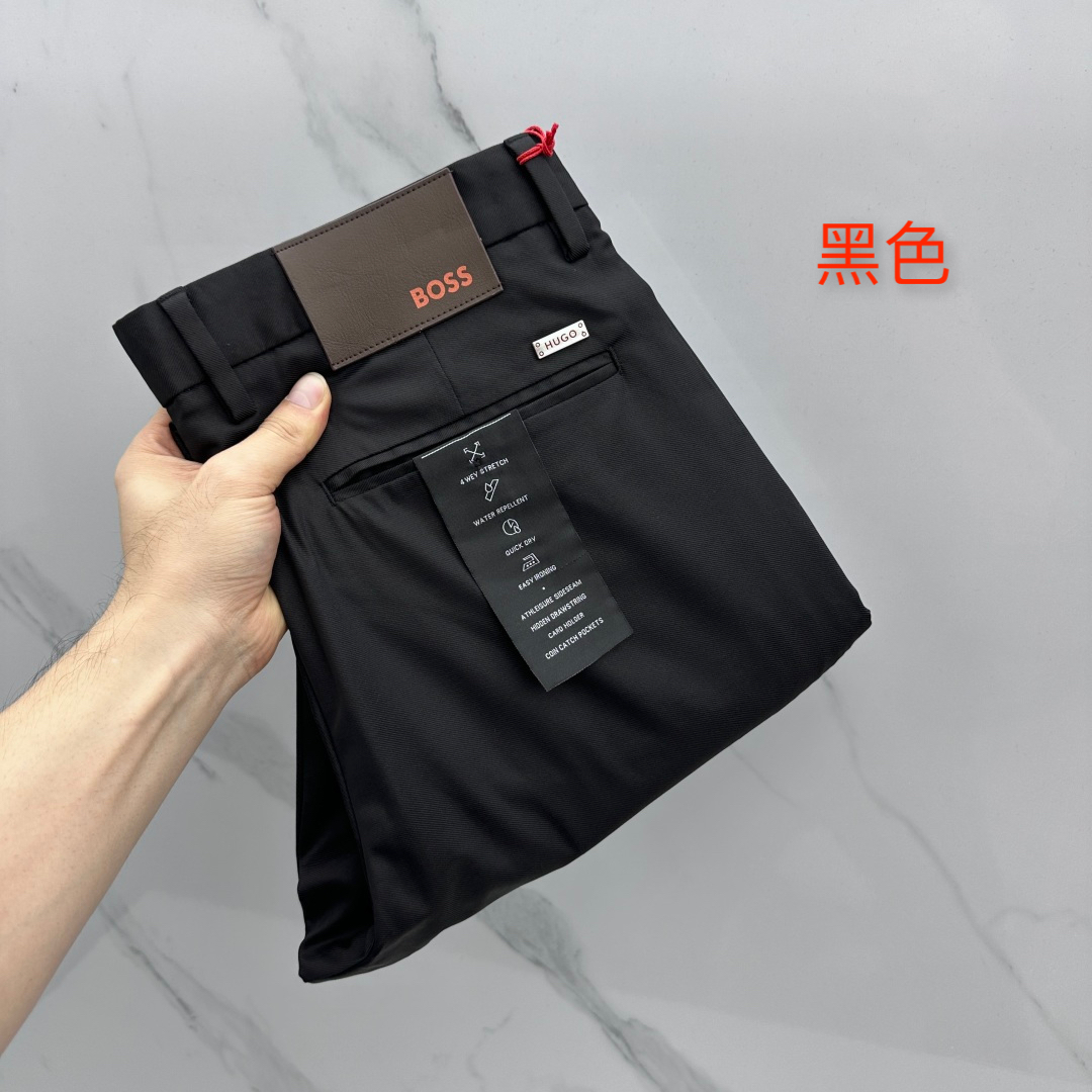 🆕BOSS 春夏新品休闲西裤，官网同步发售，裤身工艺设计，客供辅料、面料亚麻定制，柔软丝滑，代工厂出品免
