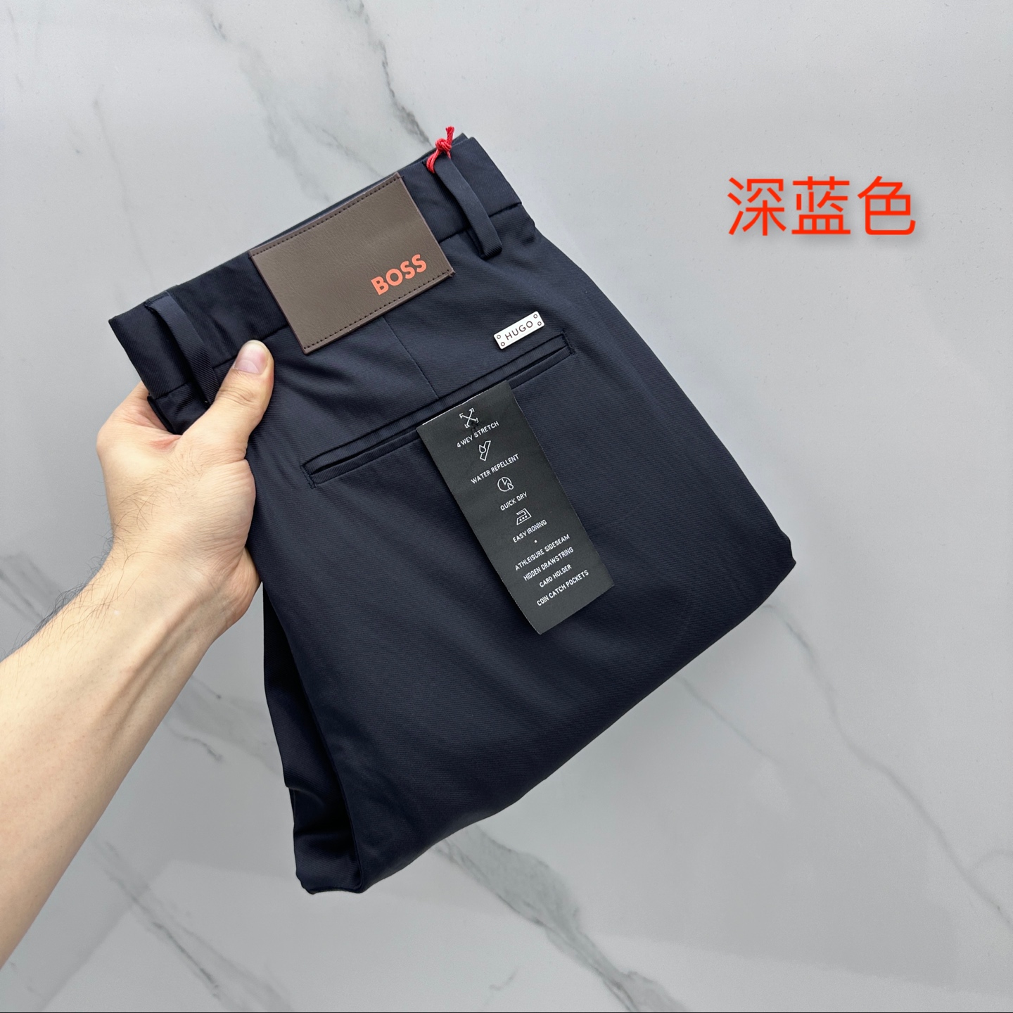 🆕BOSS 春夏新品休闲西裤，官网同步发售，裤身工艺设计，客供辅料、面料亚麻定制，柔软丝滑，代工厂出品免