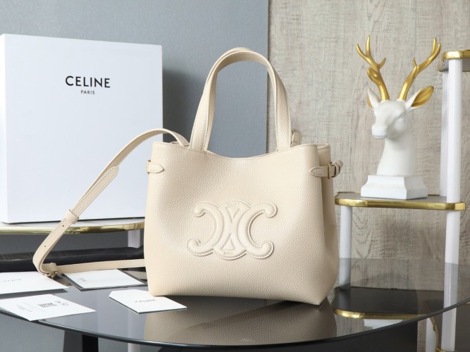 Celine Cabas Anais Small Tote Bag in Grained Calfskin - Elegant & Functional 1 Celine Cabas Anais Small Tote Bag in Grained Calfskin - Elegant & Functional