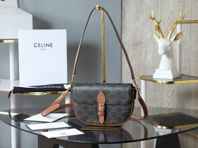 Celine Folco Saddle Bag in Black Flower Canvas, New Arrival, Premium Quality 1 Celine Folco Saddle Bag in Black Flower Canvas, New Arrival, Premium Quality