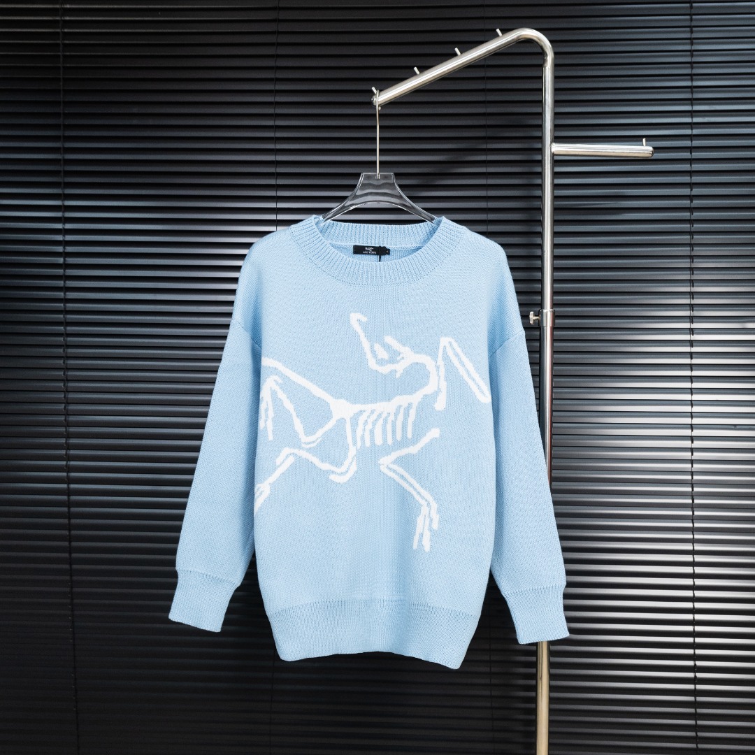 MQ 款式:始祖鸟ARC经典LOGO针织毛衣 面料:羊毛混纺 辅料:全套定制原版辅料