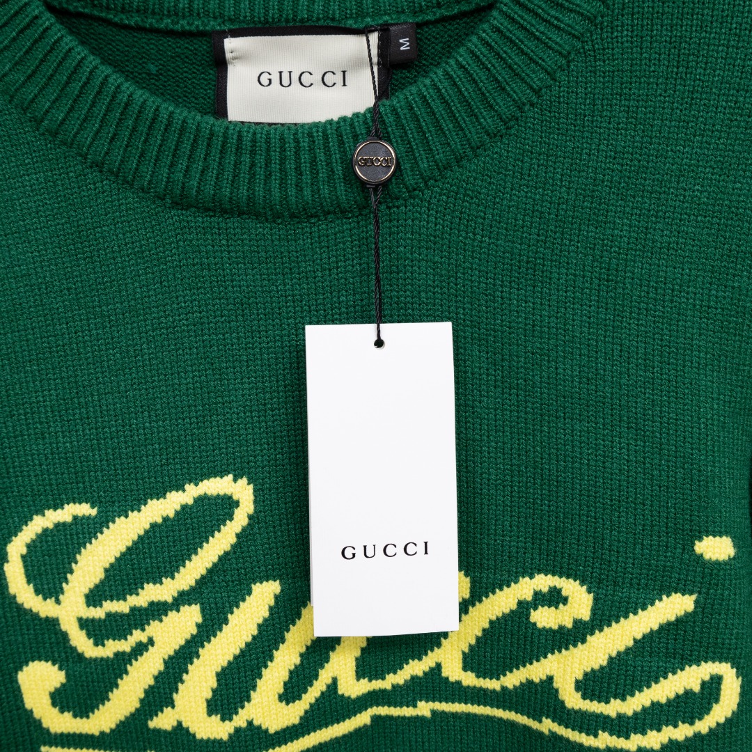 Gucci 款式：古驰GUCCI草写字母针织毛衣